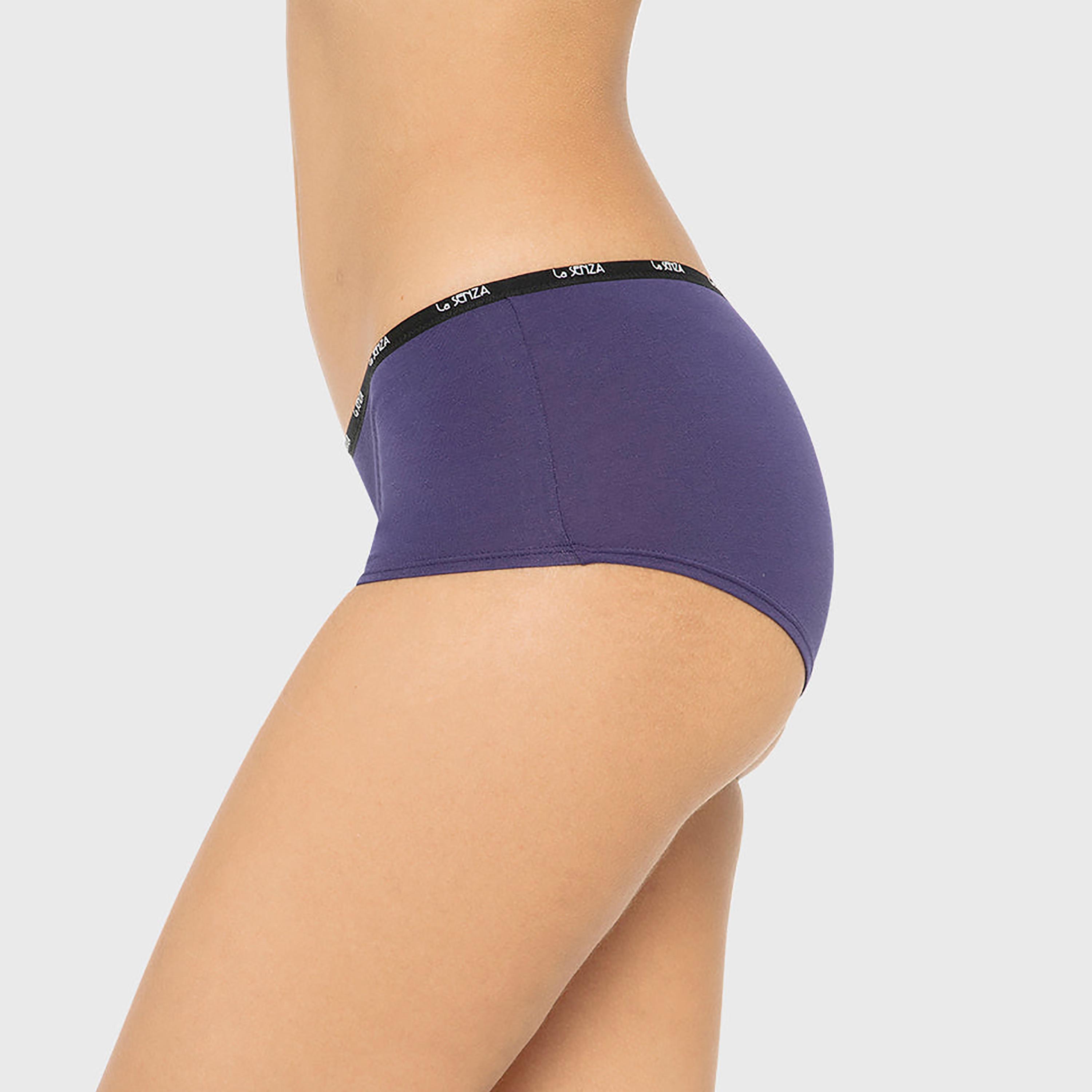 ملابس داخلية نسائية بوي شورت تغطية كاملة قطن ريميكس من لا سينزا-women-clothing-lingerie-panties-image-28