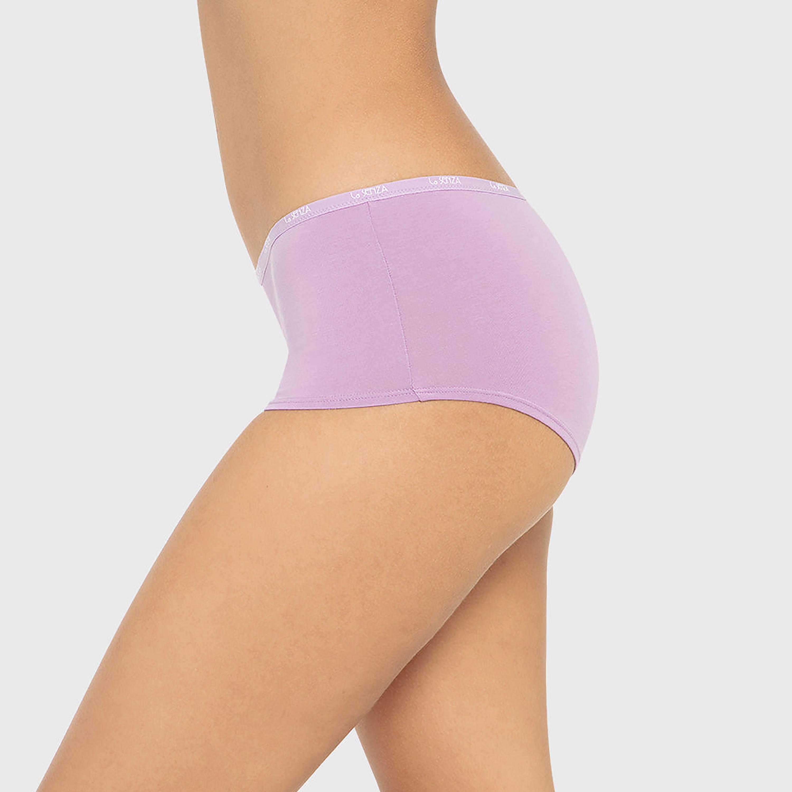 ملابس داخلية نسائية بوي شورت تغطية كاملة قطن ريميكس من لا سينزا-women-clothing-lingerie-panties-image-22
