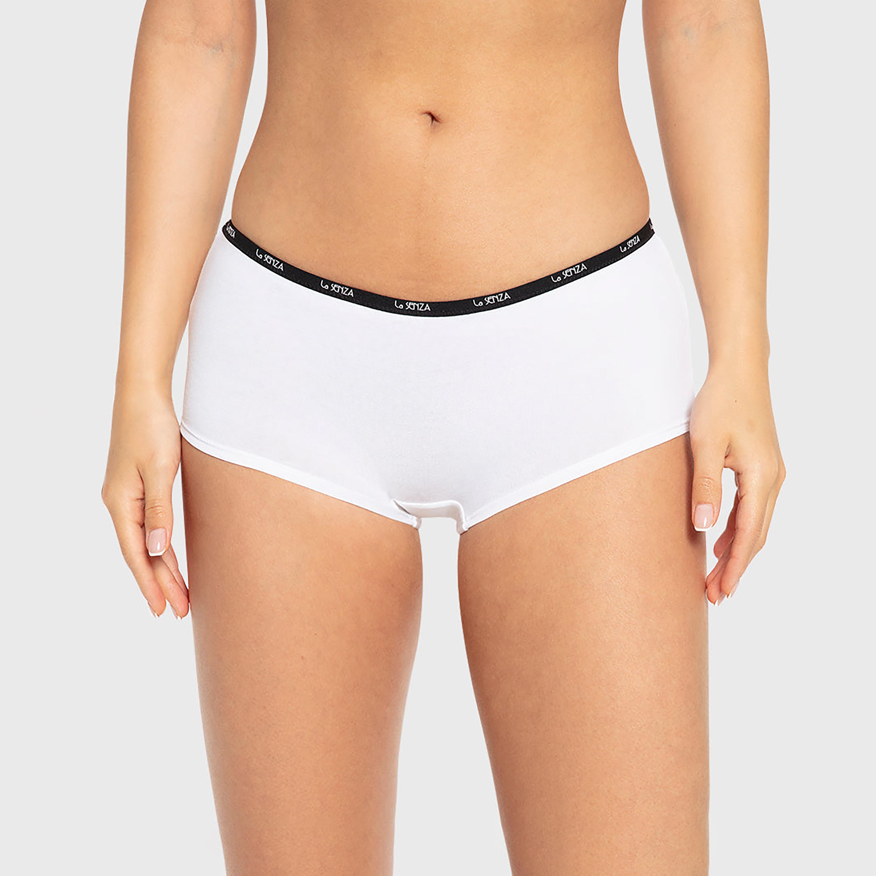 La Senza Remix Cotton Full Coverage Women's Boyshort Panties-women-clothing-lingerie-panties-image-1