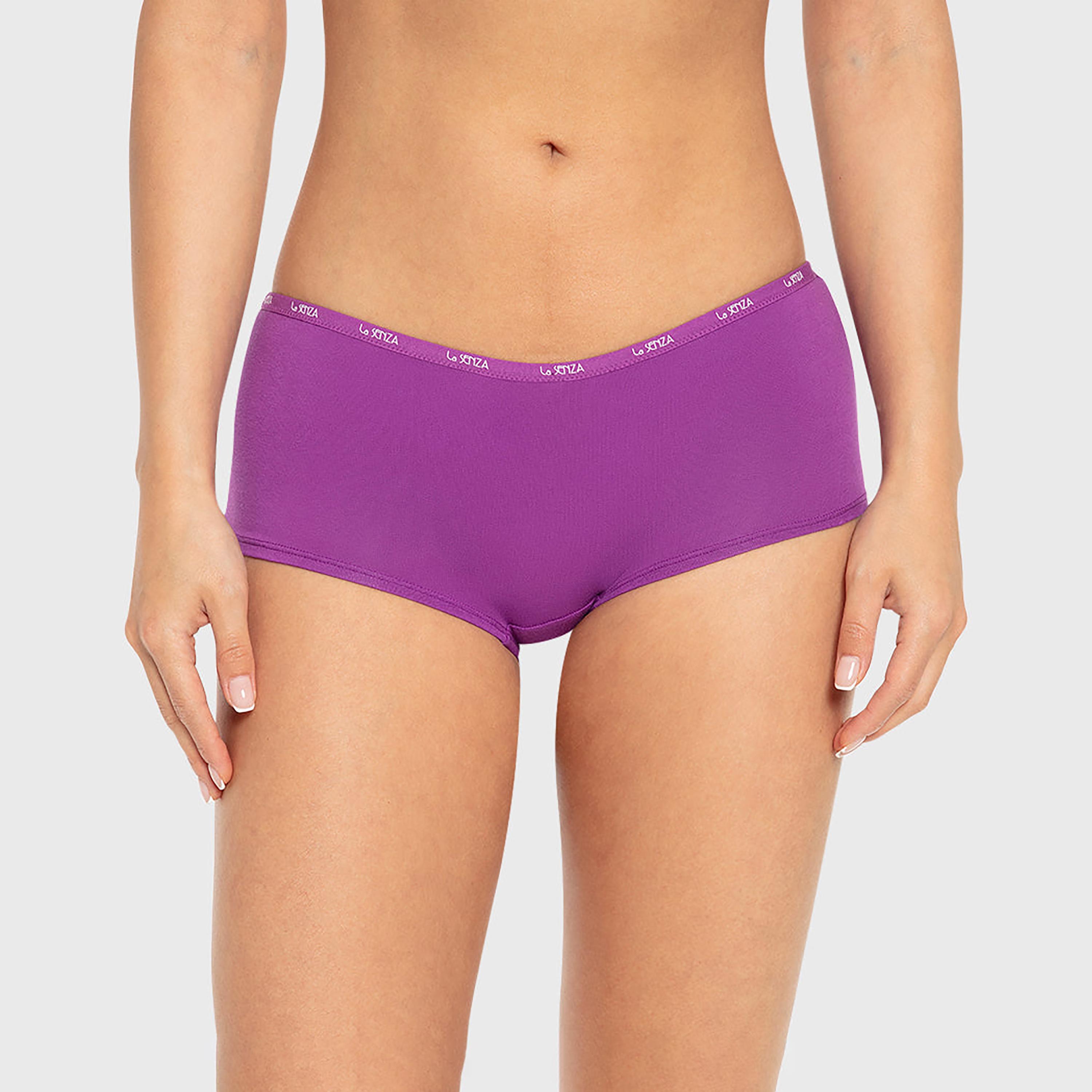 La Senza Remix Cotton Full Coverage Women's Boyshort Panties-women-clothing-lingerie-panties-image-1