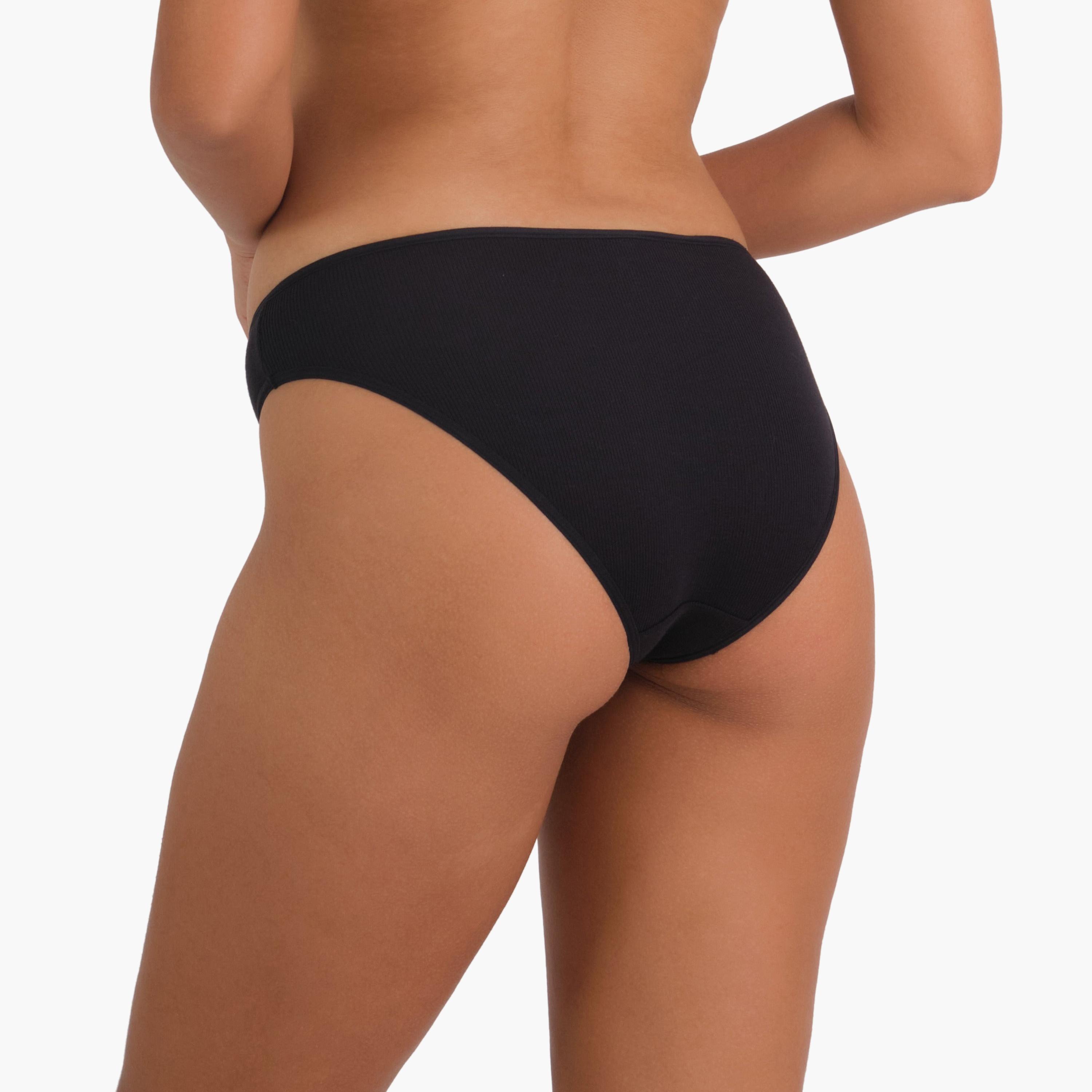 La Senza Ultrasoft Black Medium Coverage Women's Hipster Panties-women-clothing-lingerie-panties-image-4