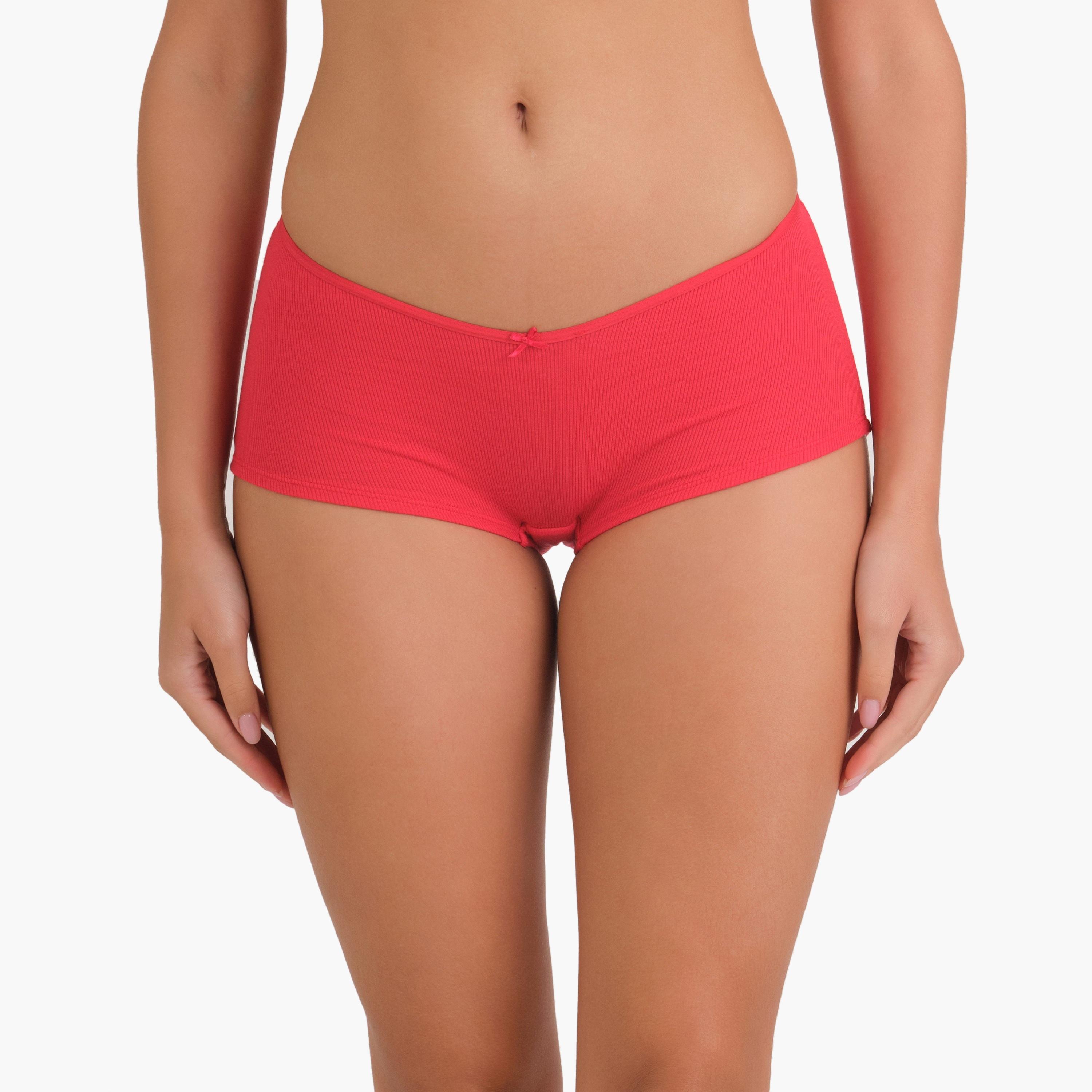 سراويل داخلية نسائية بنمط شورت بويز فائقة النعومة بتغطية كاملة من لا سنزا-women-clothing-lingerie-panties-image-5
