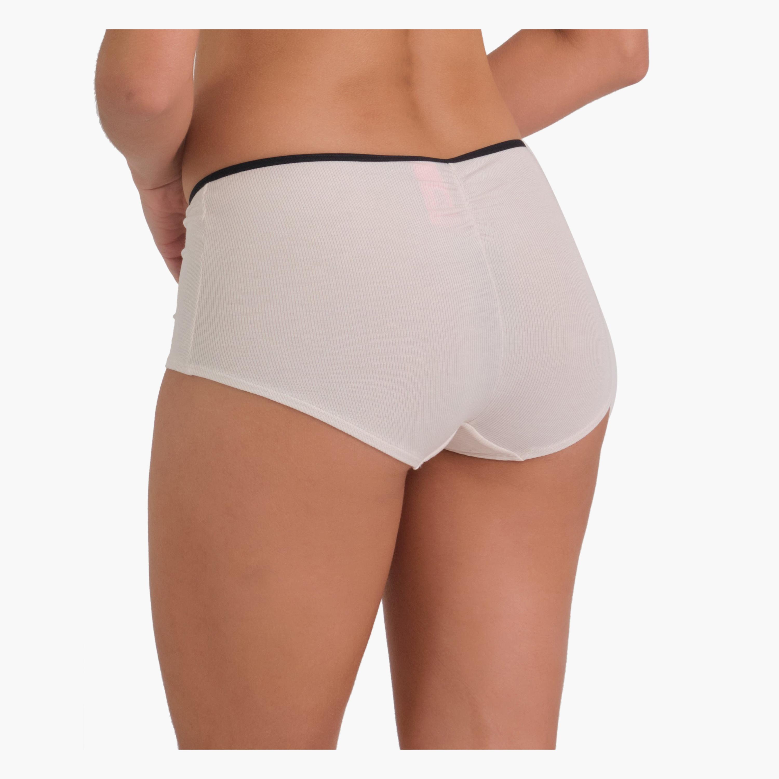 سراويل داخلية نسائية بنمط شورت بويز فائقة النعومة بتغطية كاملة من لا سنزا-women-clothing-lingerie-panties-image-3
