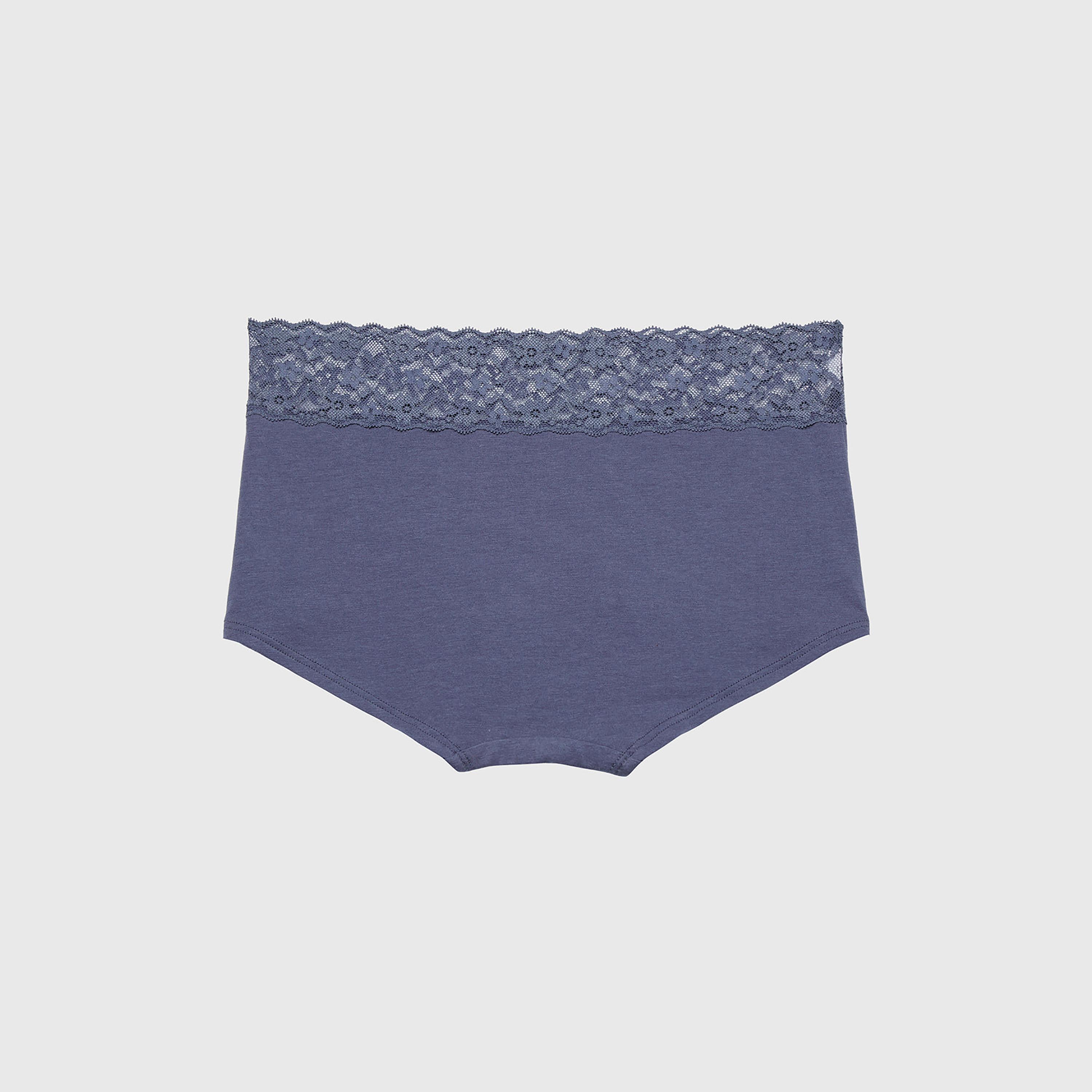 سروال داخلي نسائي بوي شورت من الدانتيل بتغطية كاملة - أسود من لا سينزا-women-clothing-lingerie-panties-image-8
