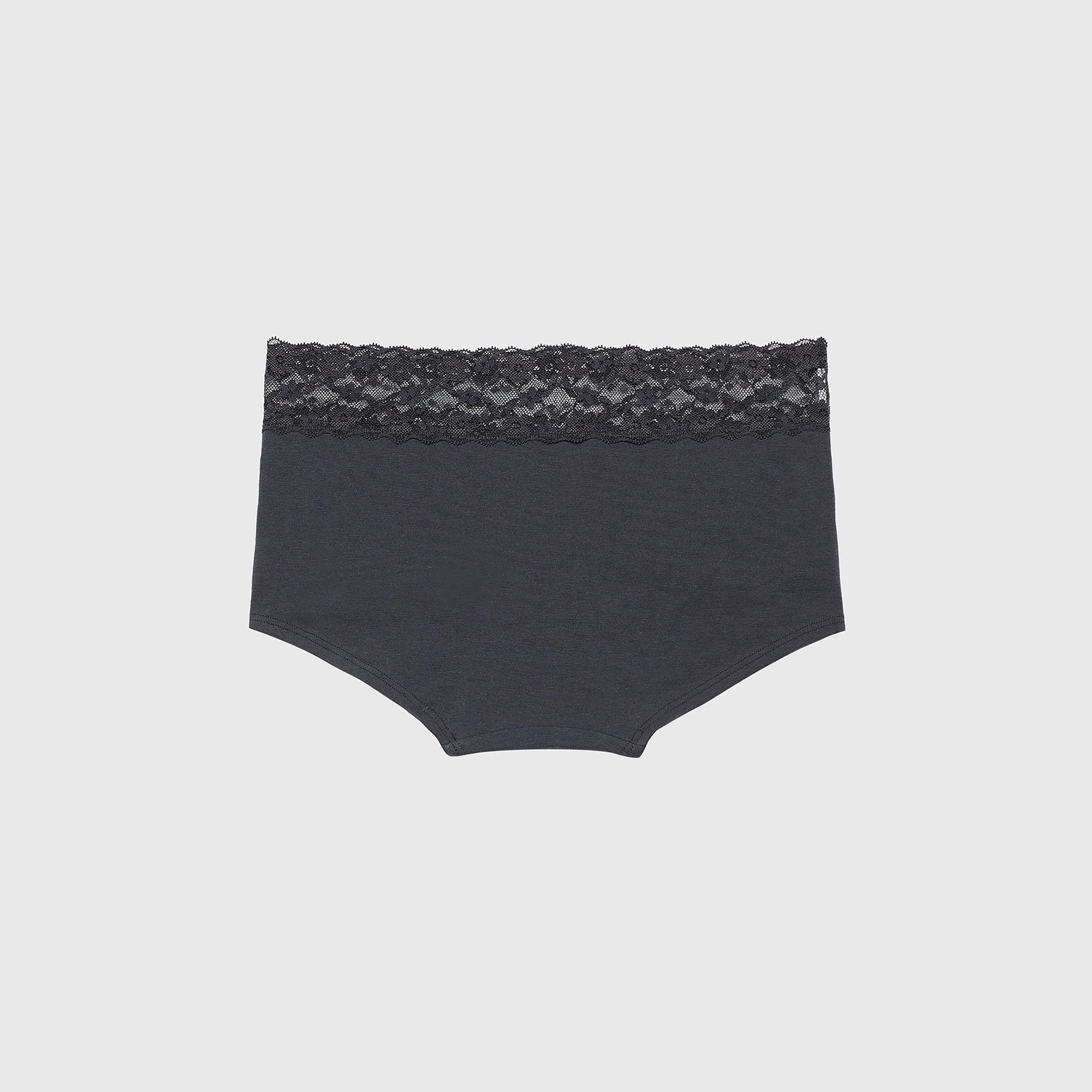 سراويل داخلية نسائية بنمط شورت بويز عصرية من الدانتيل بتغطية كاملة من لا سنزا-women-clothing-lingerie-panties-image-26
