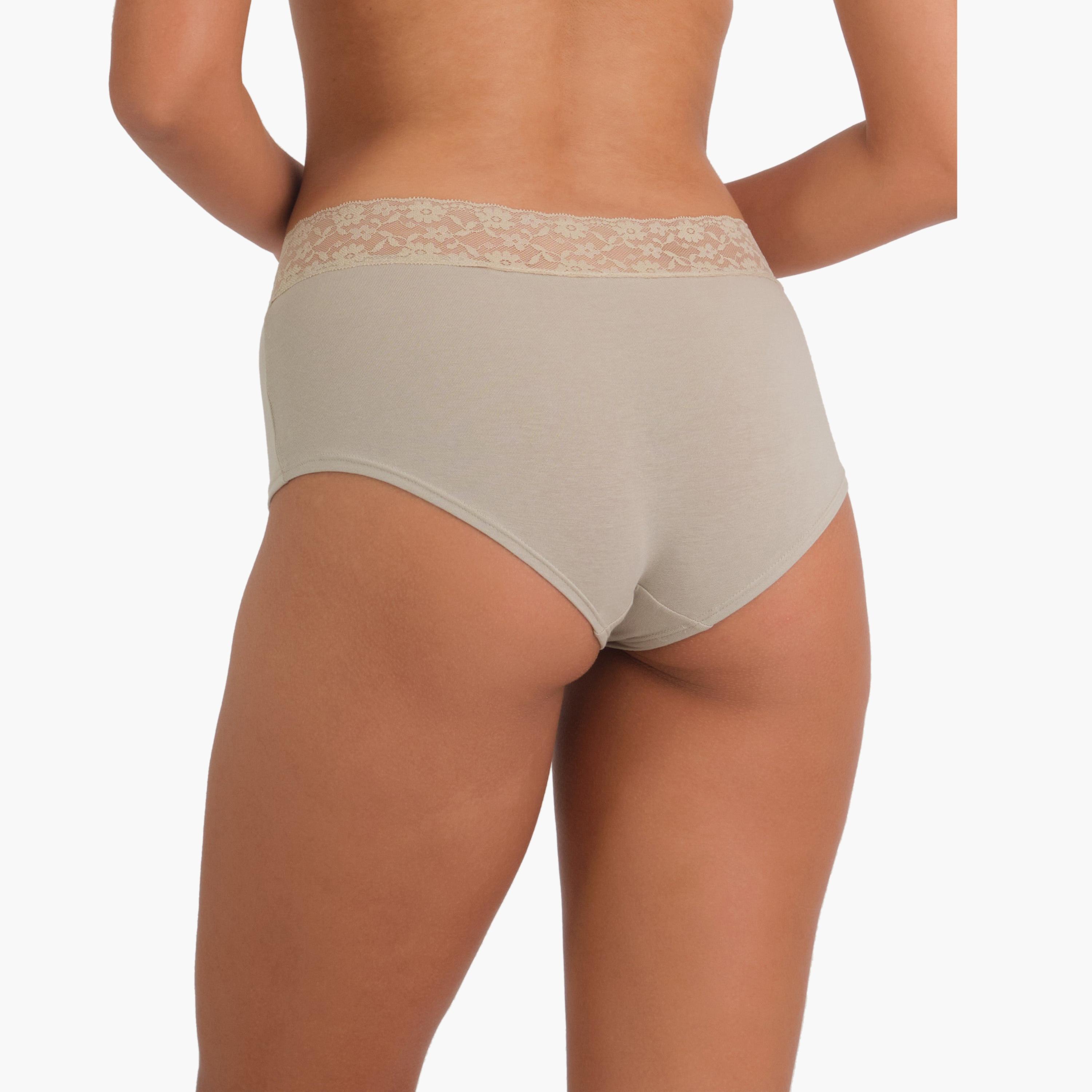 سراويل داخلية نسائية بنمط شورت بويز عصرية من الدانتيل بتغطية كاملة من لا سنزا-women-clothing-lingerie-panties-image-4