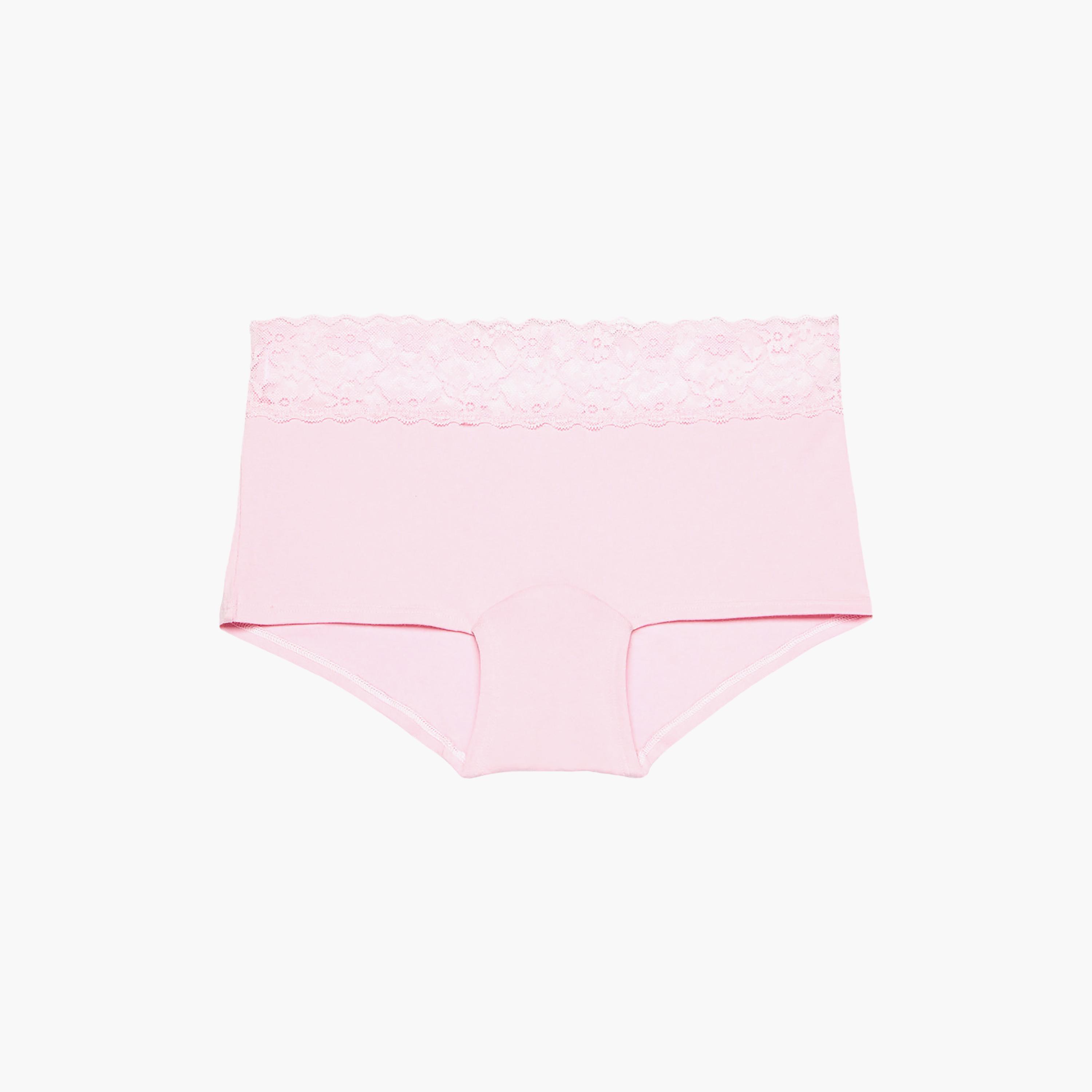La Senza Cotton Lace Full Coverage Women's Boyshort Panties-women-clothing-lingerie-panties-image-4