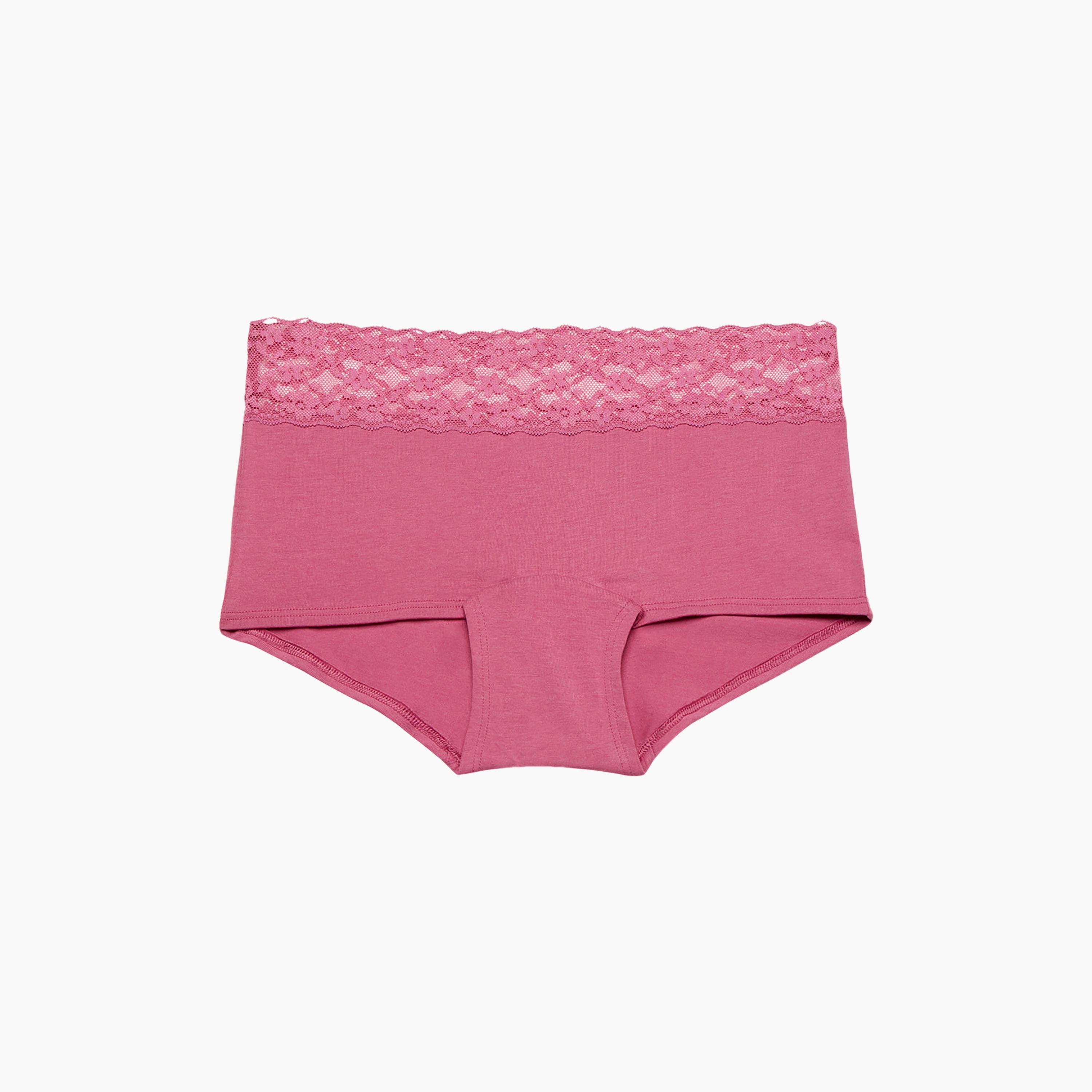 La Senza Trendy Lace Full Coverage Women's Boyshort Panties-women-clothing-lingerie-panties-image-4