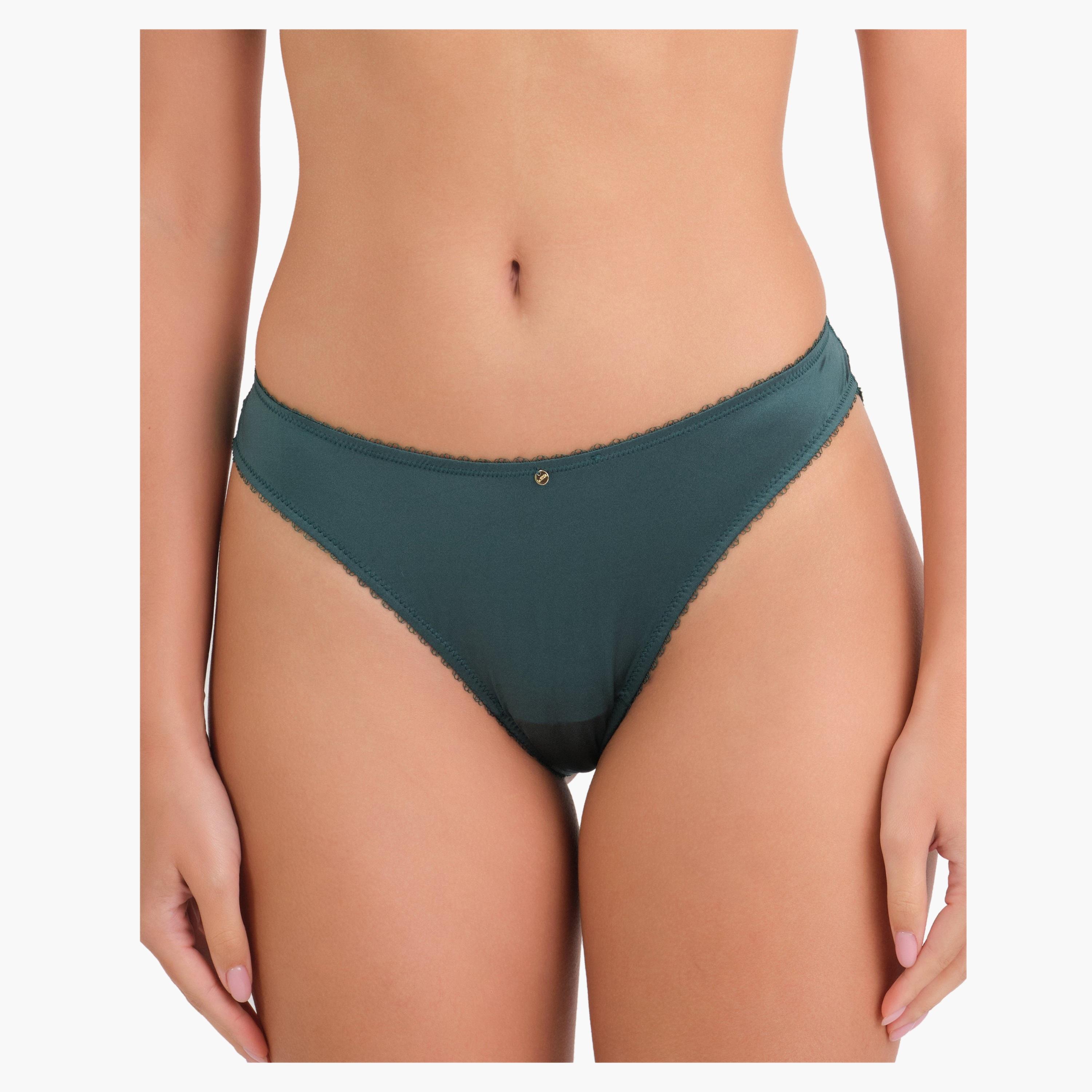 سراويل داخلية نسائية تشيكي مثيرة بالدانتيل بتغطية متوسطة من لا سنزا-women-clothing-lingerie-panties-image-4