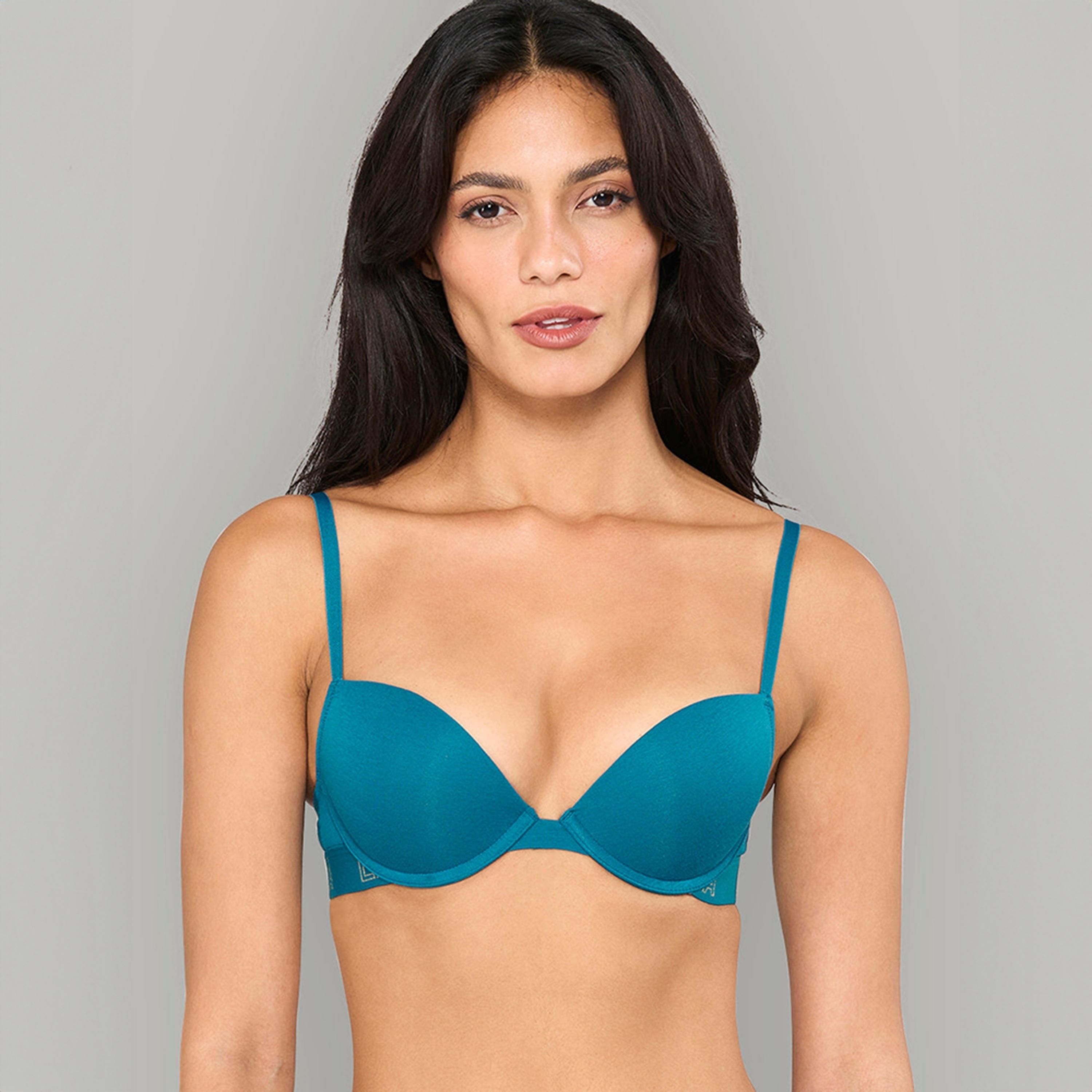 حمالة صدر بوش أب نسائية مبطنة بدعم متوسط بسلك من "ريميكس" من لا سينزا-women-clothing-lingerie-bras-image-7