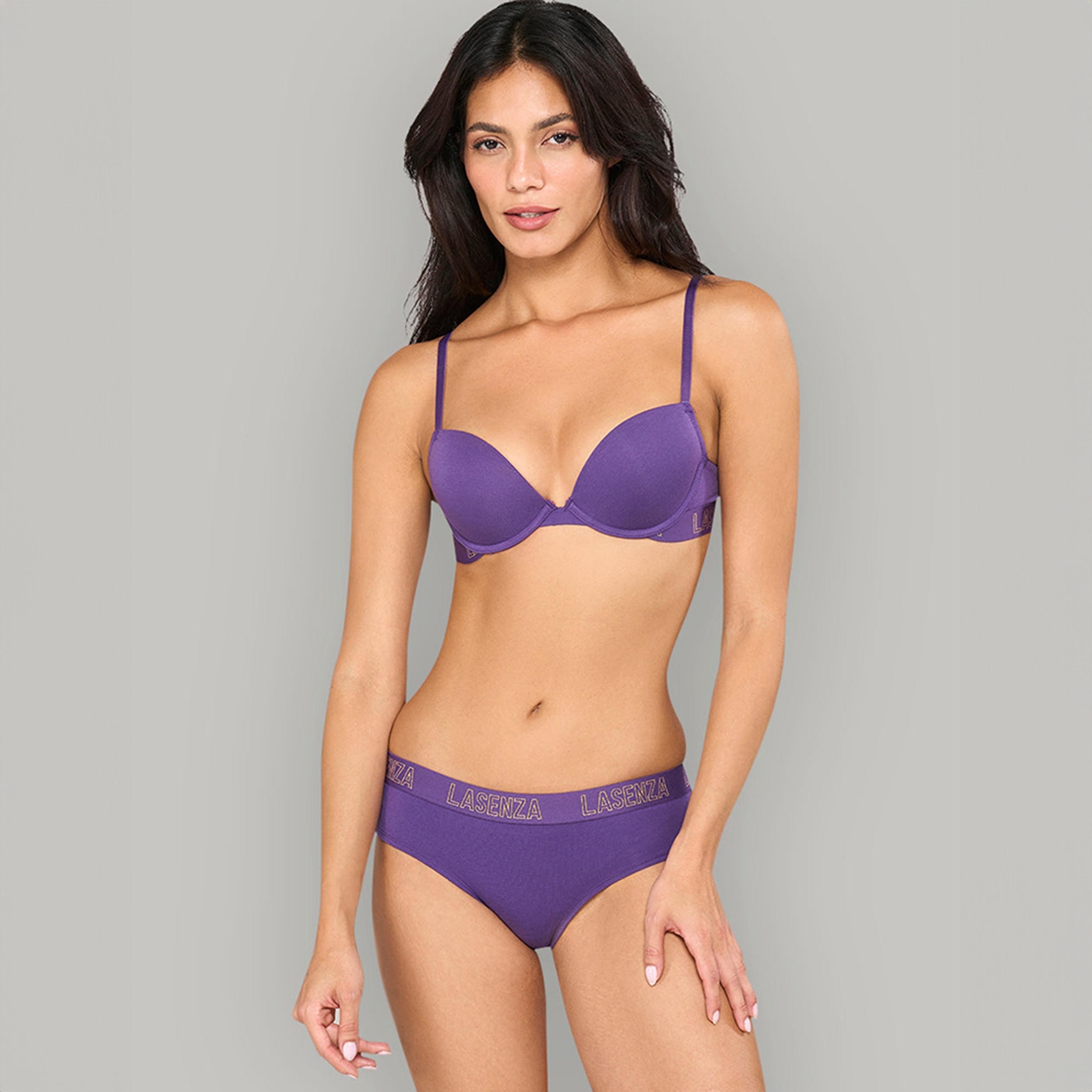 حمالة صدر بوش أب نسائية مبطنة بدعم متوسط بسلك من "ريميكس" من لا سينزا-women-clothing-lingerie-bras-image-4