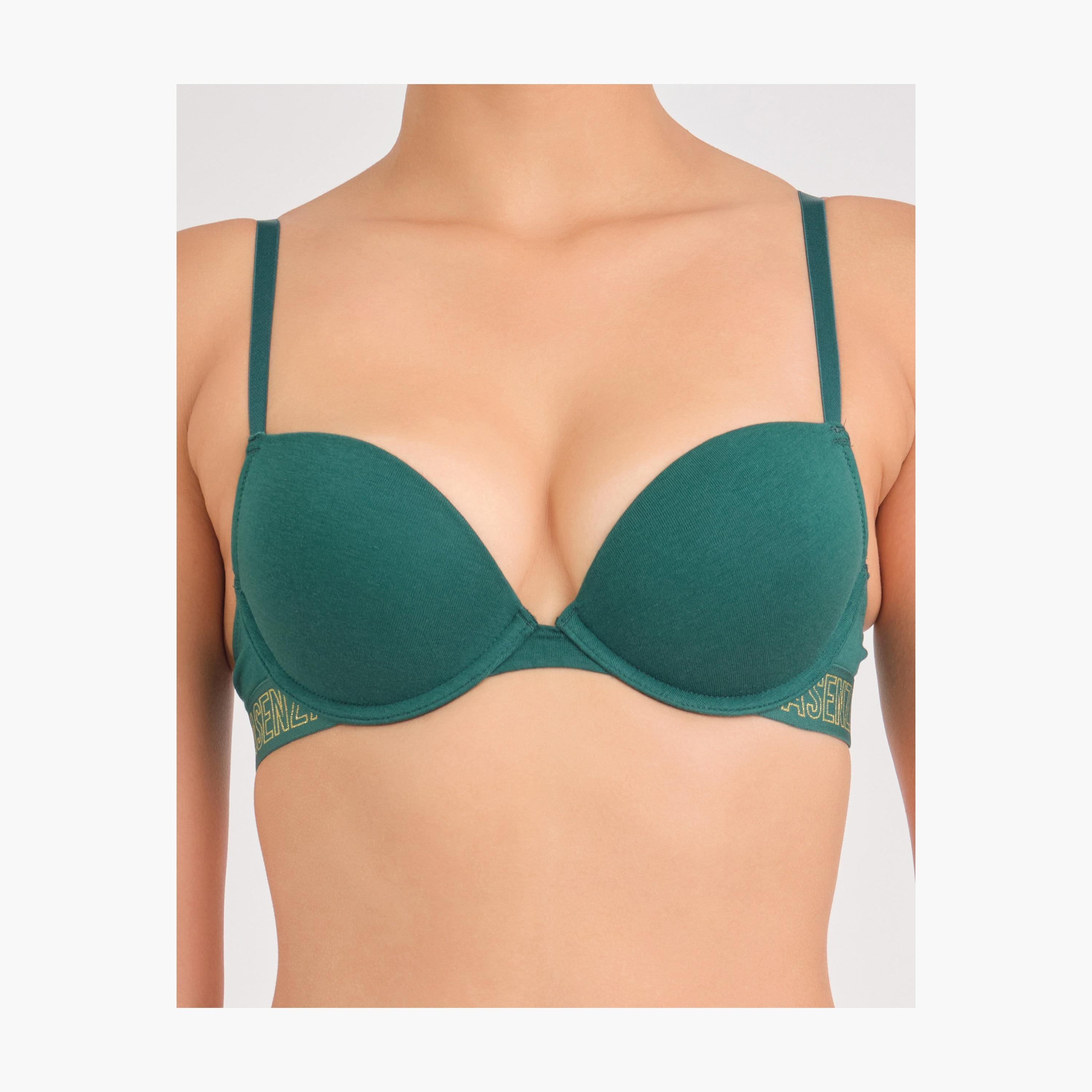 La Senza Wired Medium Support Padded Women's Push-Up Plunge Bra-women-clothing-lingerie-bras-image-6