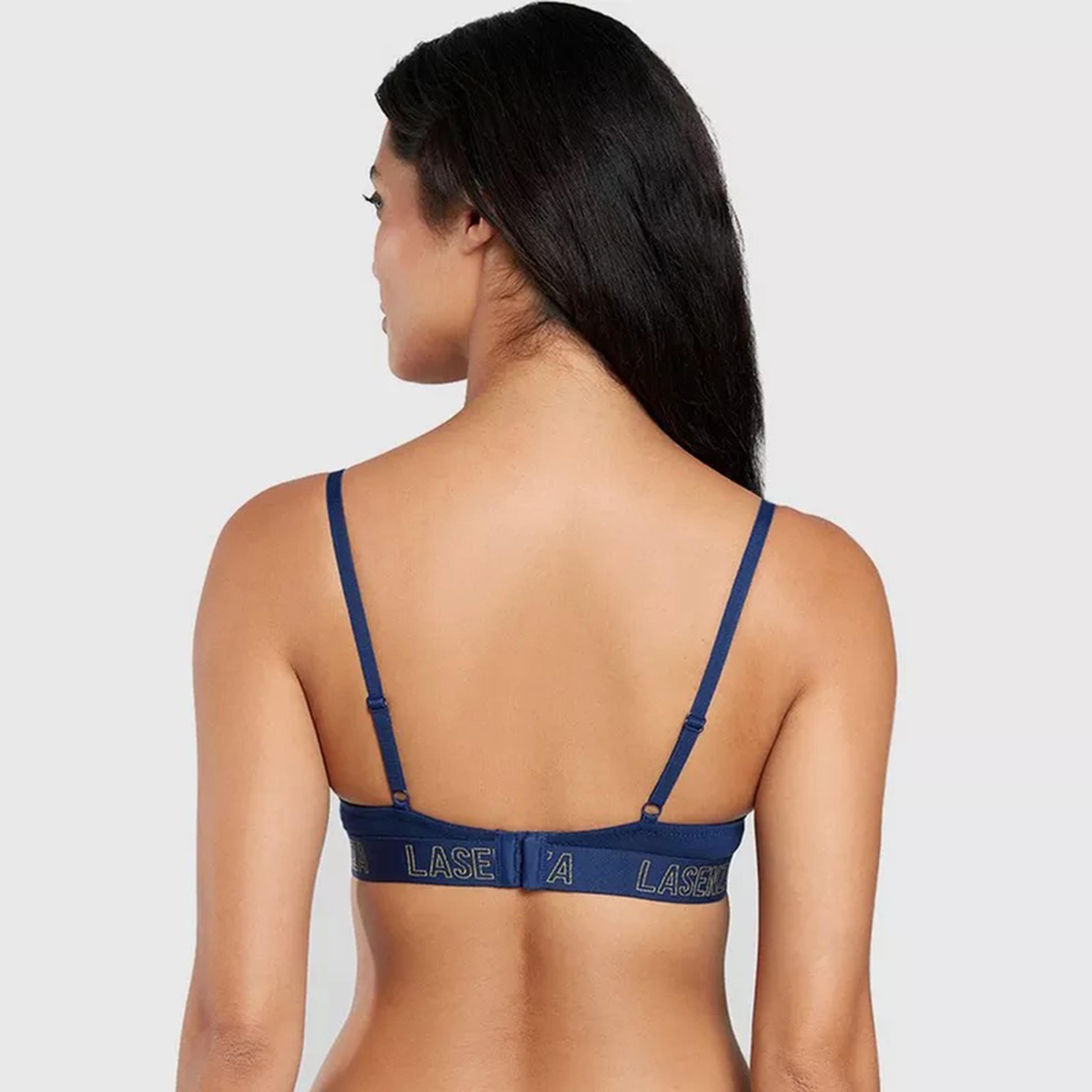 حمالة صدر نسائية بوش أب بأسلاك وداعمة متوسطة ومبطنة، قطن ريمكس من لا سنزا-women-clothing-lingerie-bras-image-12