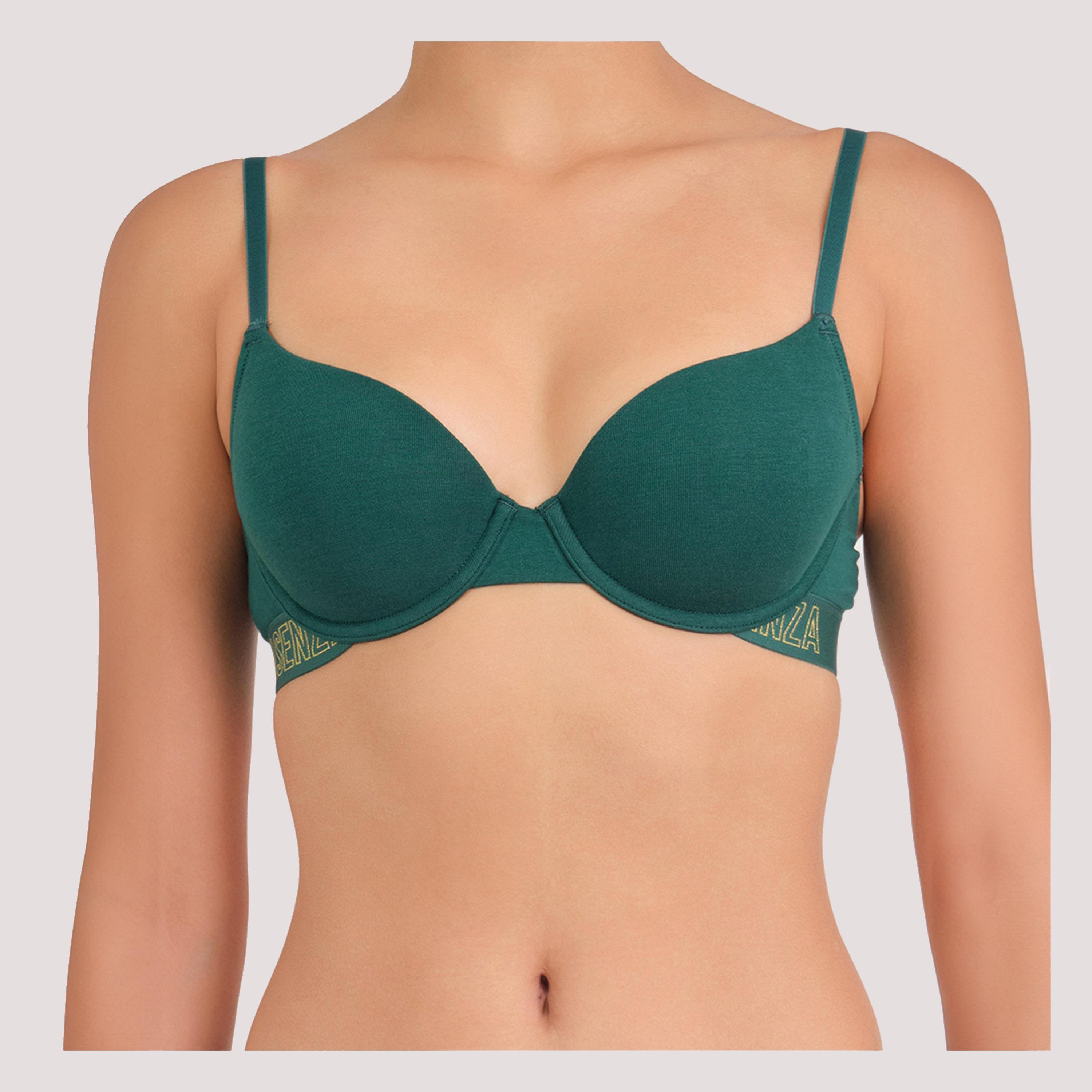 حمالة صدر ديمي سلكية بدعم متوسط ومبطنة للنساء تريندي من لا سينزا-women-clothing-lingerie-bras-image-4
