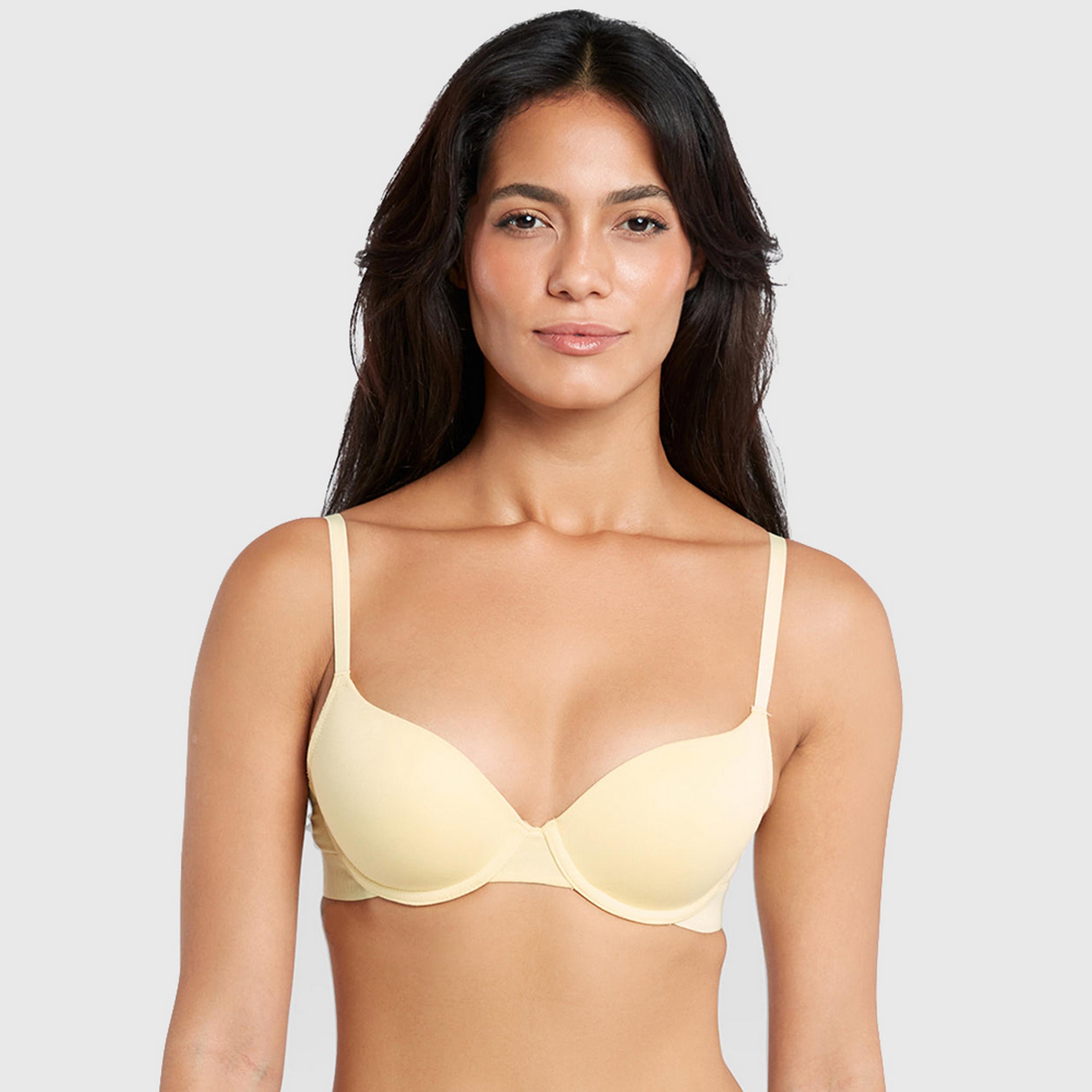 La Senza Remix Cotton Wired Medium Support Lightly Padded Women's Demi Bra-women-clothing-lingerie-bras-image-13
