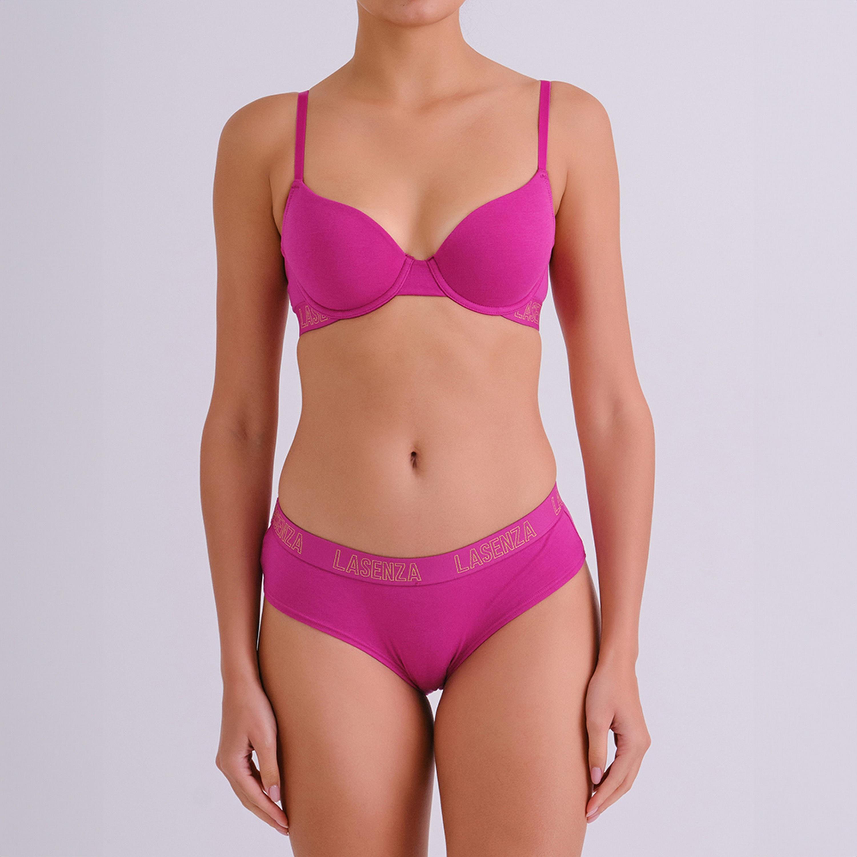 La Senza Everyday Wired Medium Support Padded Women's Demi Bra-women-clothing-lingerie-bras-image-7