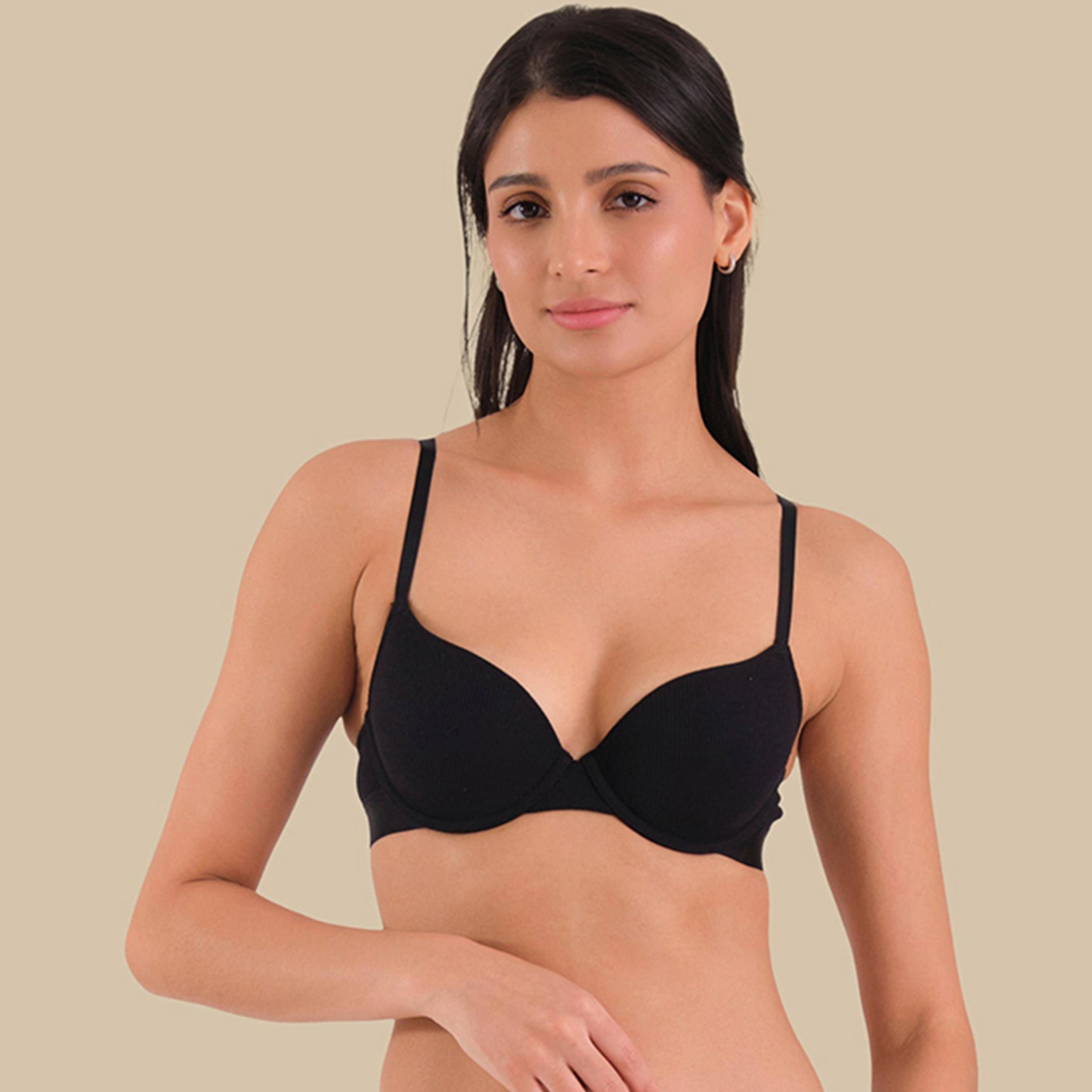 La Senza Essentials Wired Medium Support Lightly Lined Women's Demi Bra-women-clothing-lingerie-bras-image-1