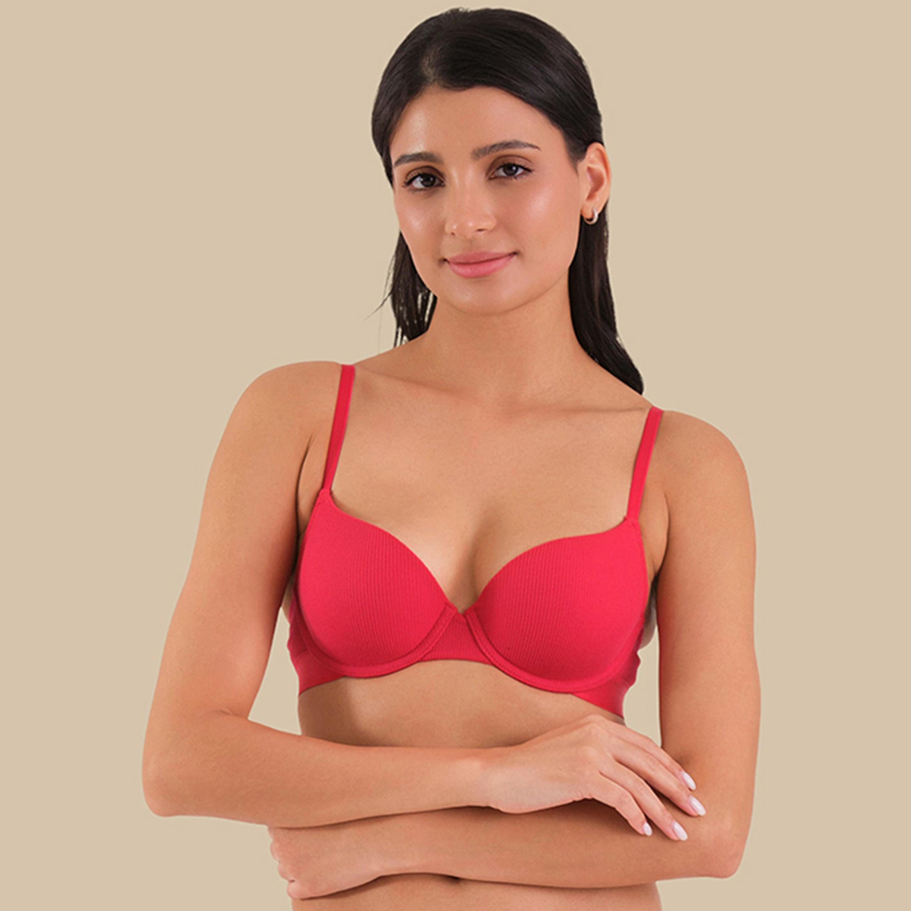 حمالة صدر ديمي نسائية مبطنة قليلًا بدعم متوسط بسلك أساسي من لا سينزا-women-clothing-lingerie-bras-image-5