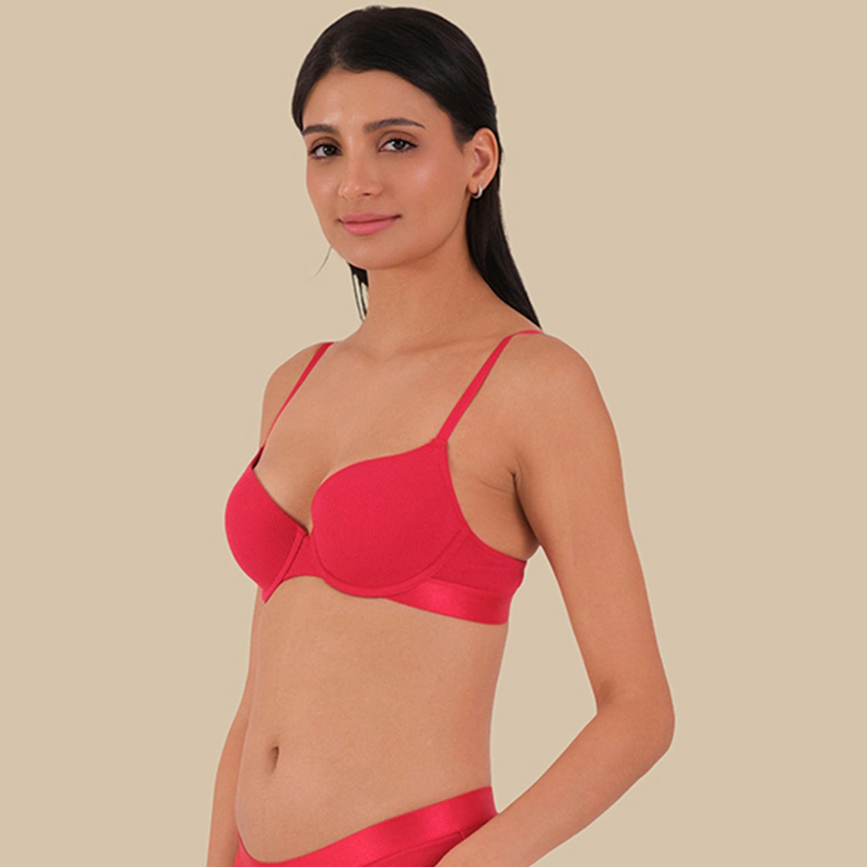 حمالة صدر ديمي نسائية مبطنة قليلًا بدعم متوسط بسلك أساسي من لا سينزا-women-clothing-lingerie-bras-image-8