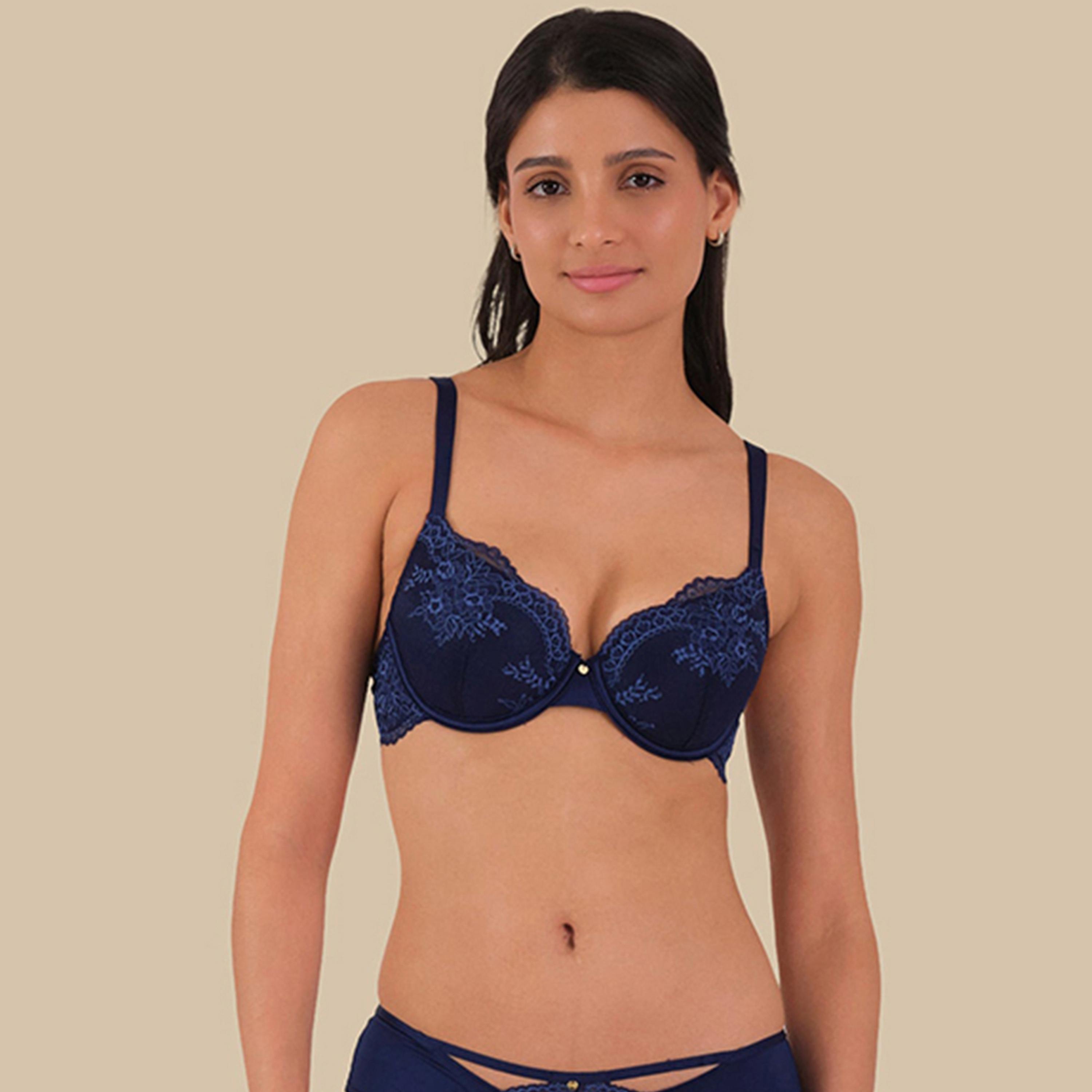 La Senza Lace Wired Medium Support Lightly Lined Women's T-Shirt Bra-women-clothing-lingerie-bras-image-1