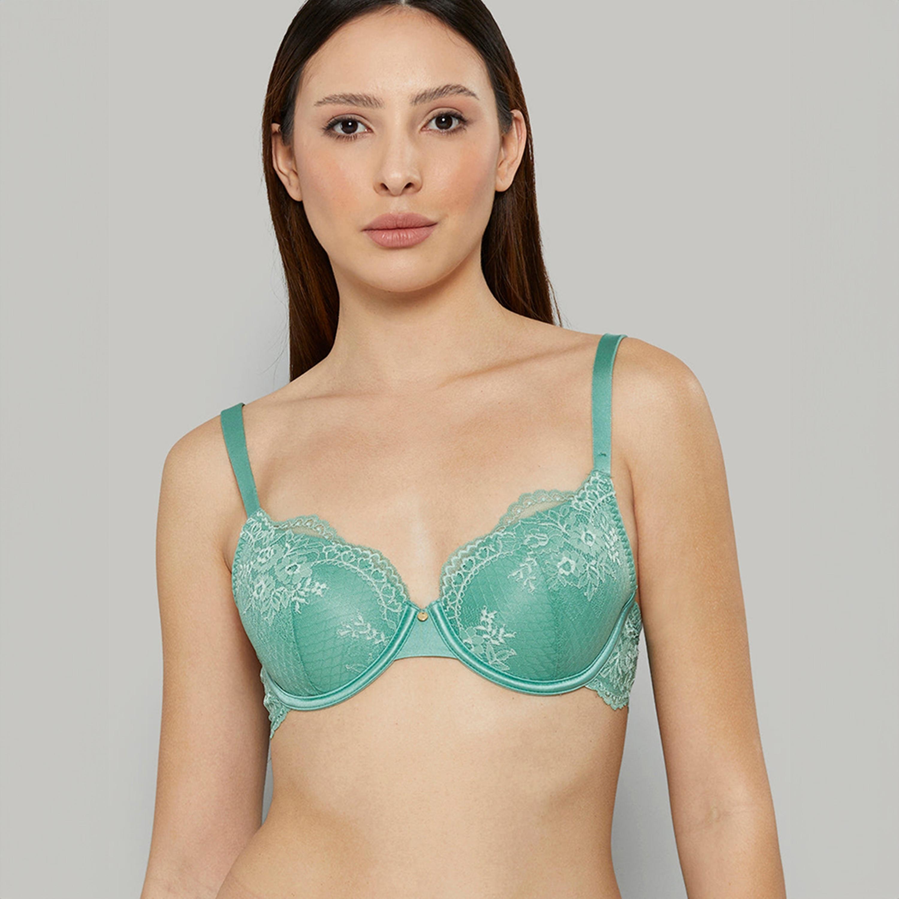 La Senza Lace Wired Medium Support Lightly Lined Women's T-Shirt Bra-women-clothing-lingerie-bras-image-2