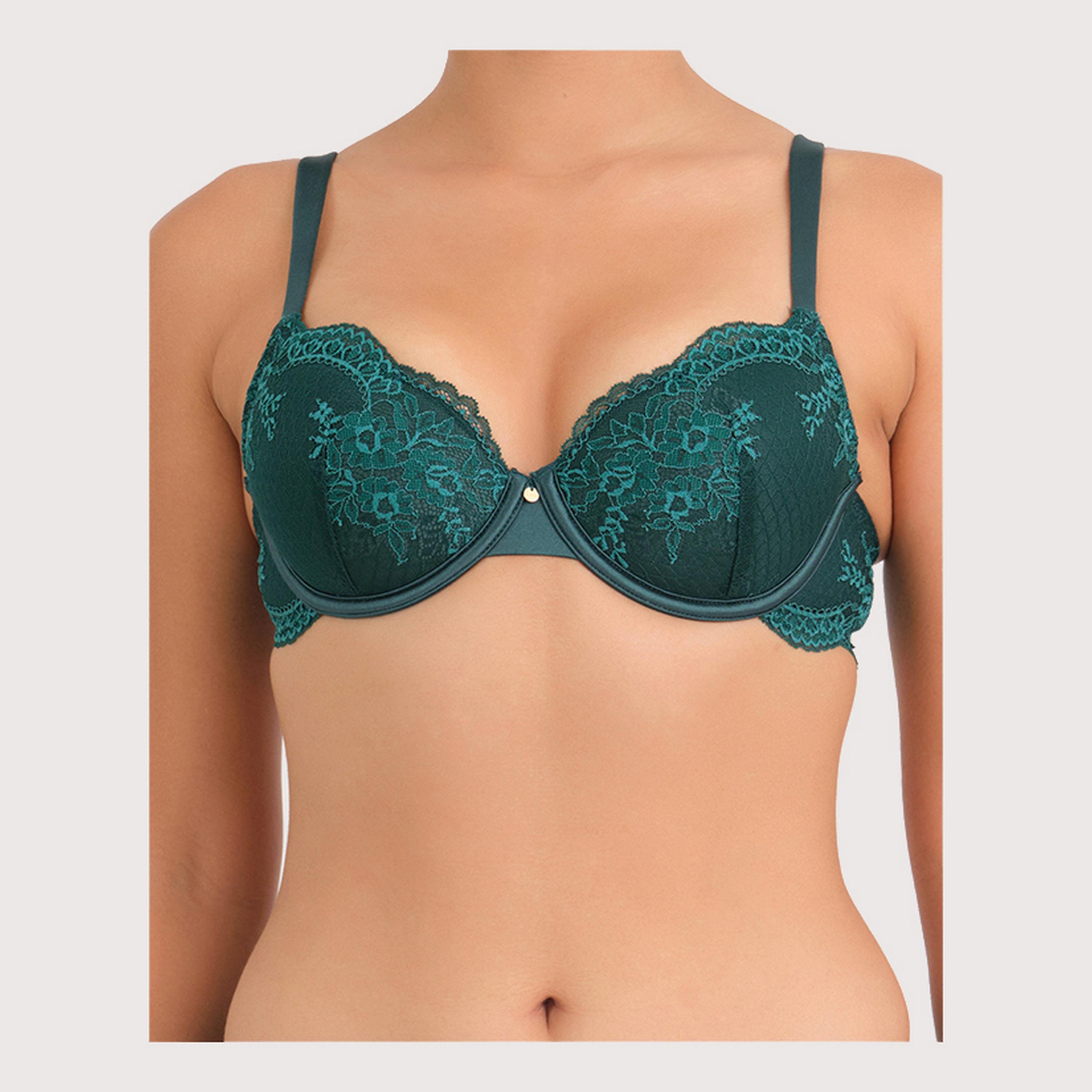 حمالة صدر نسائية بالكونيت بأسلاك وداعمة متوسطة ومبطنة بشكل خفيف وجذابة من لا سنزا-women-clothing-lingerie-bras-image-1