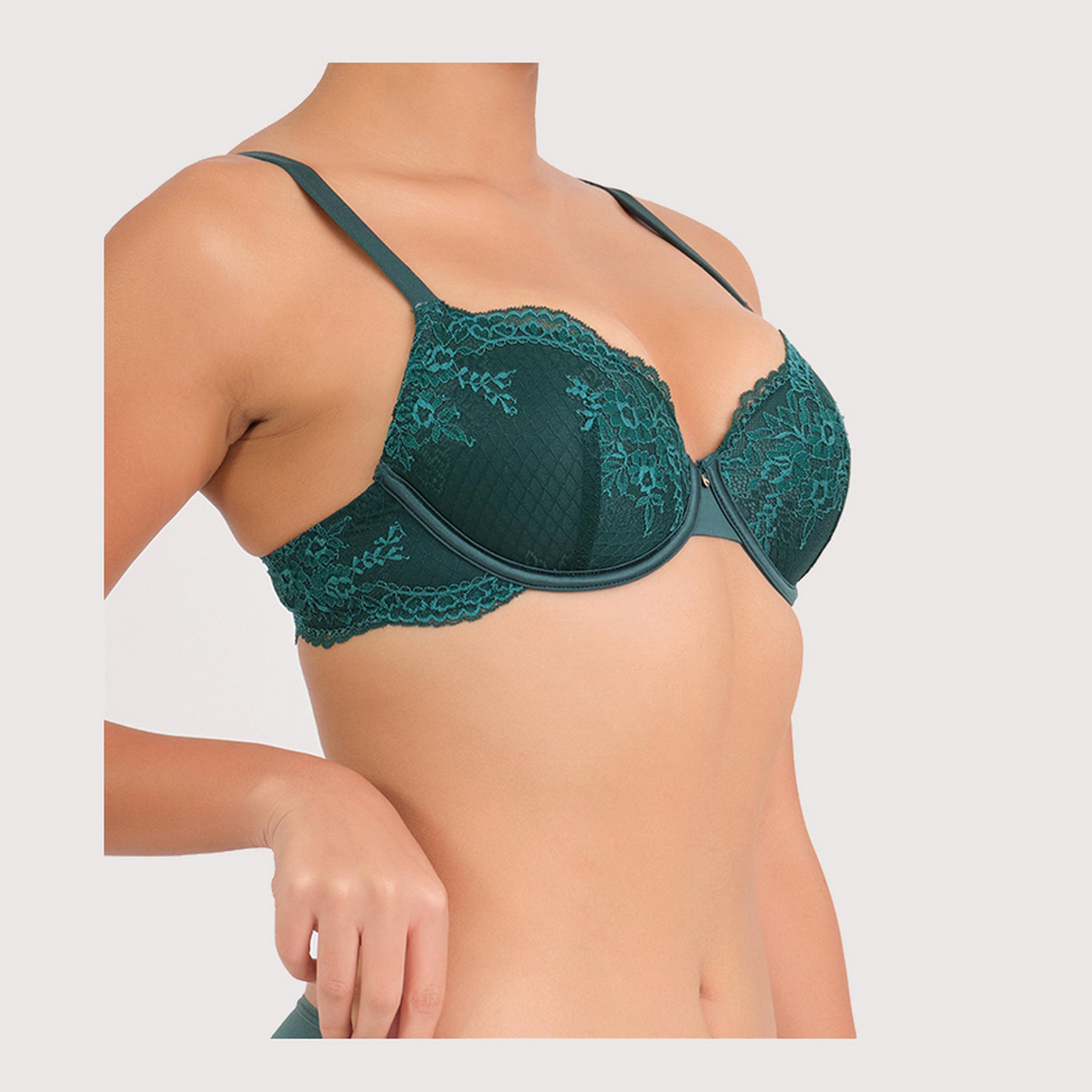 حمالة صدر نسائية بالكونيت بأسلاك وداعمة متوسطة ومبطنة بشكل خفيف وجذابة من لا سنزا-women-clothing-lingerie-bras-image-2