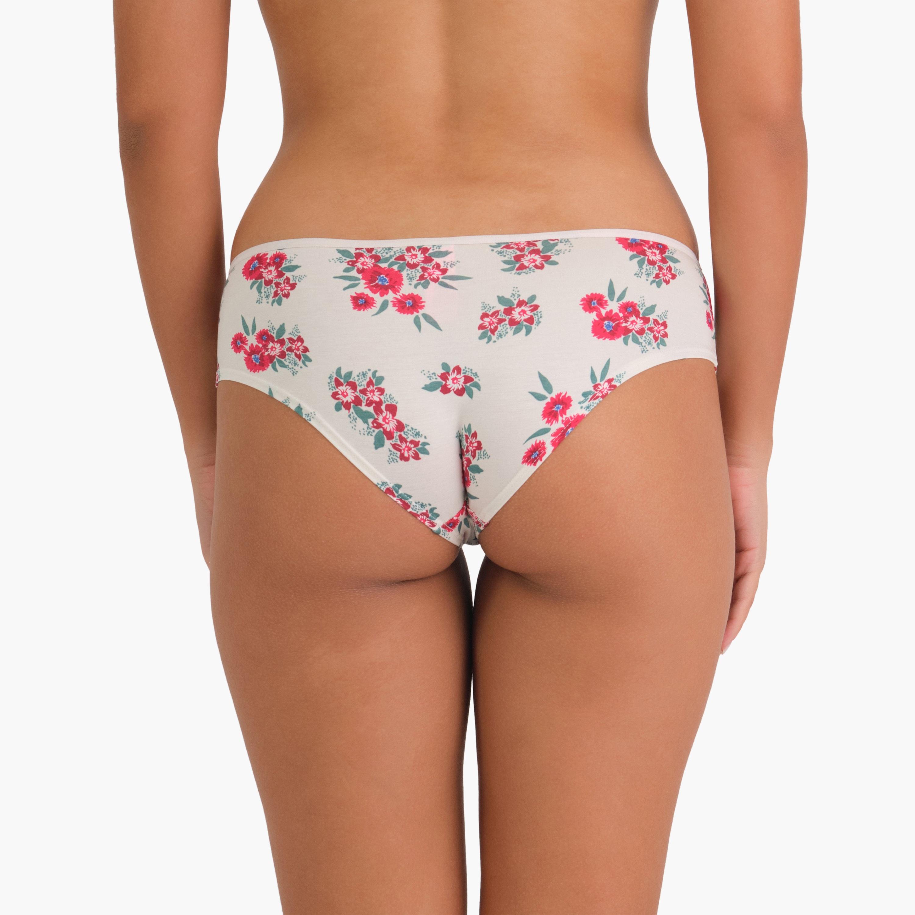 La Senza Ultrasoft Multicolor Floral Full Coverage Women's Hipster Panties-women-clothing-lingerie-panties-image-3
