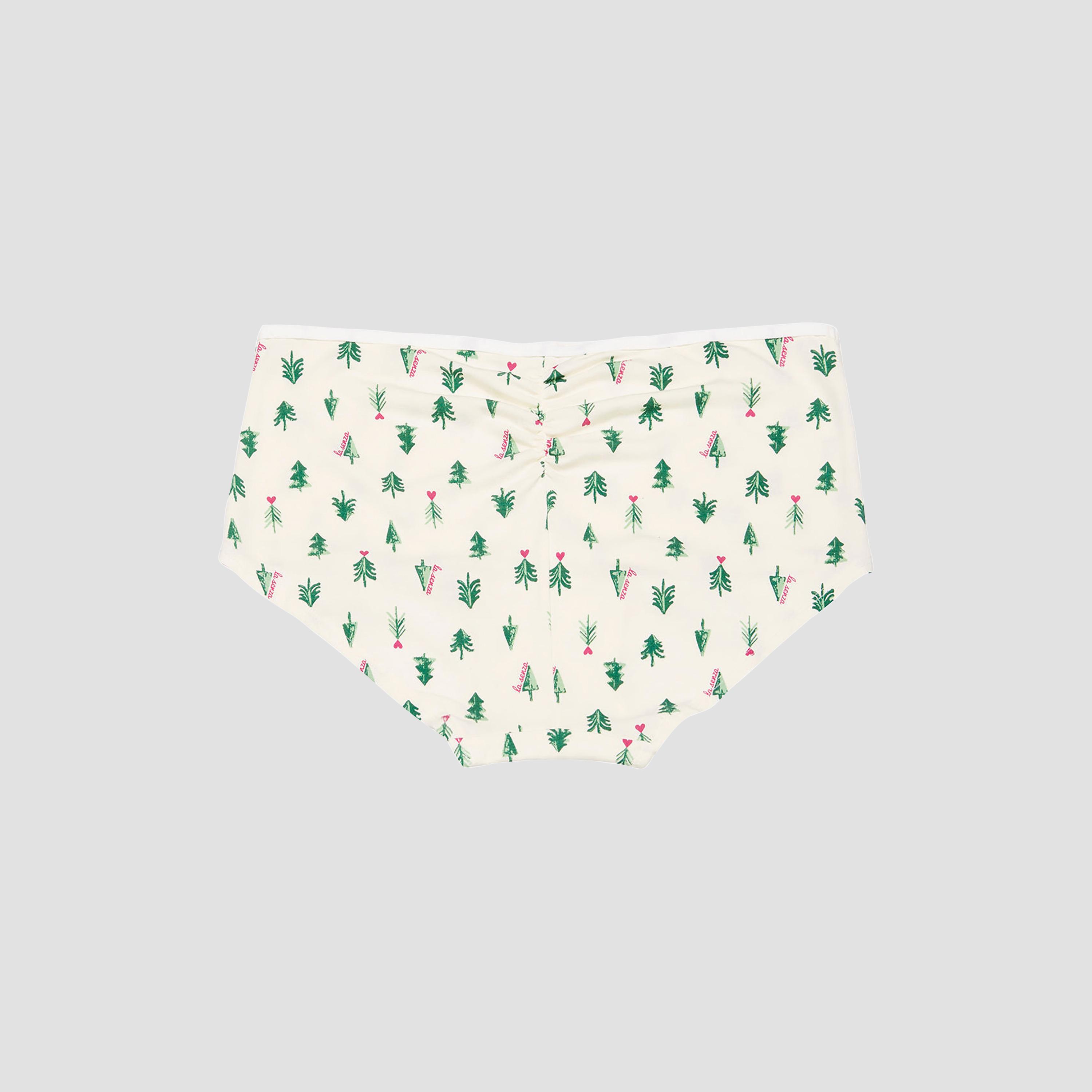 La Senza Trendy Ultrasoft Off White Full Coverage Women's Boyshort Panties-women-clothing-lingerie-panties-image-5