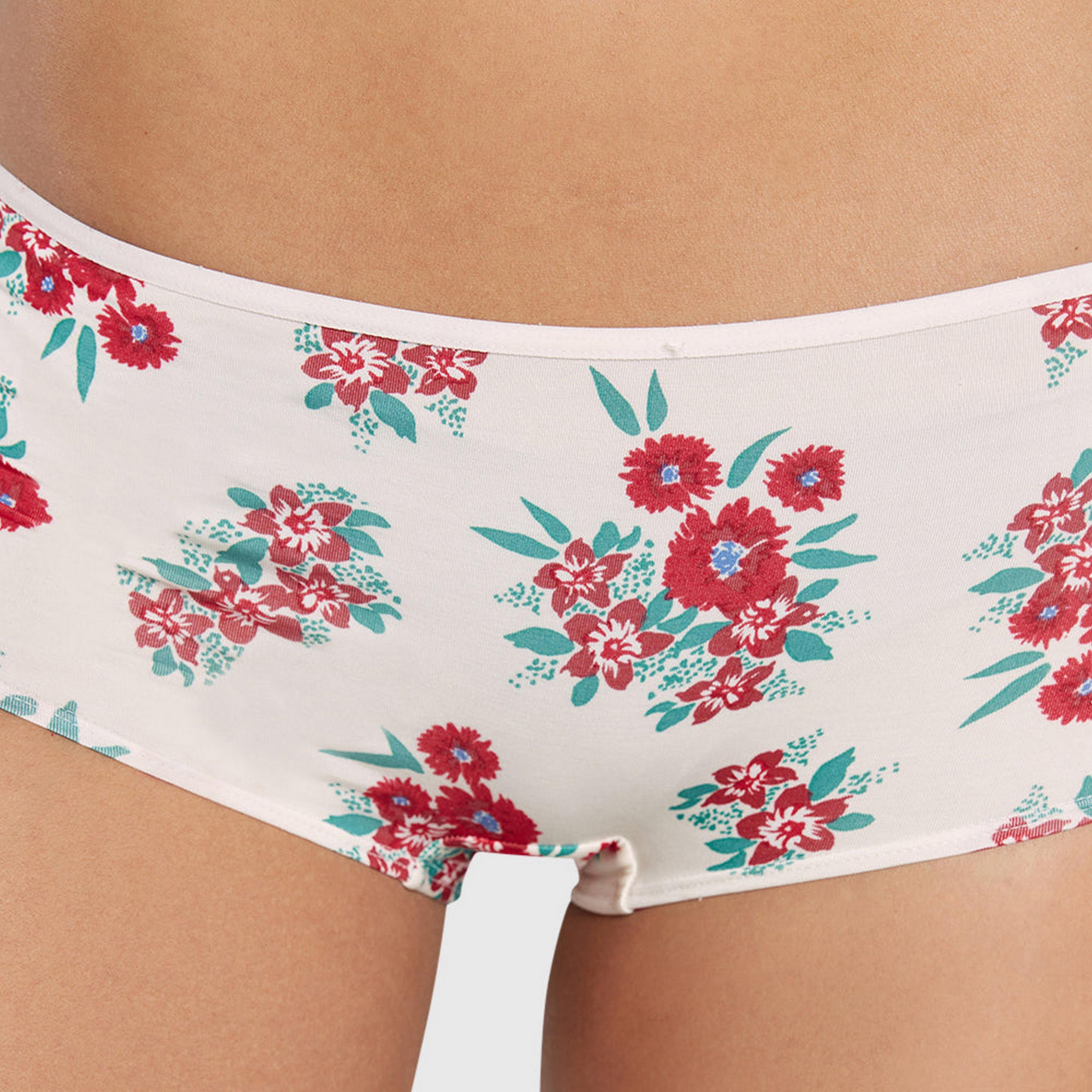 La Senza Ultrasoft Modal Floral Full Coverage Women's Boyshorts-women-clothing-lingerie-panties-image-4