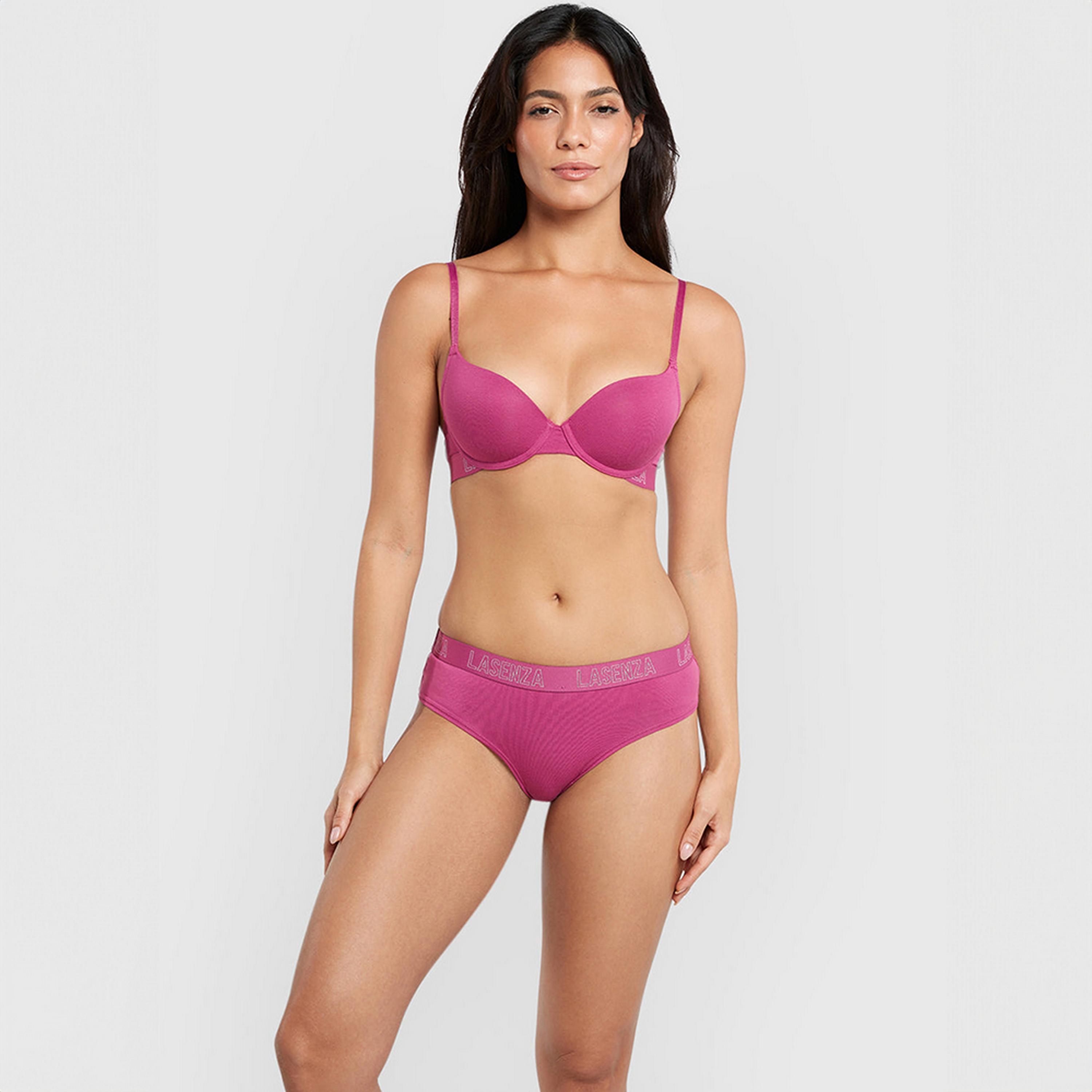 La Senza Cotton Medium Coverage Women's Hipster Panties-women-clothing-lingerie-panties-image-2