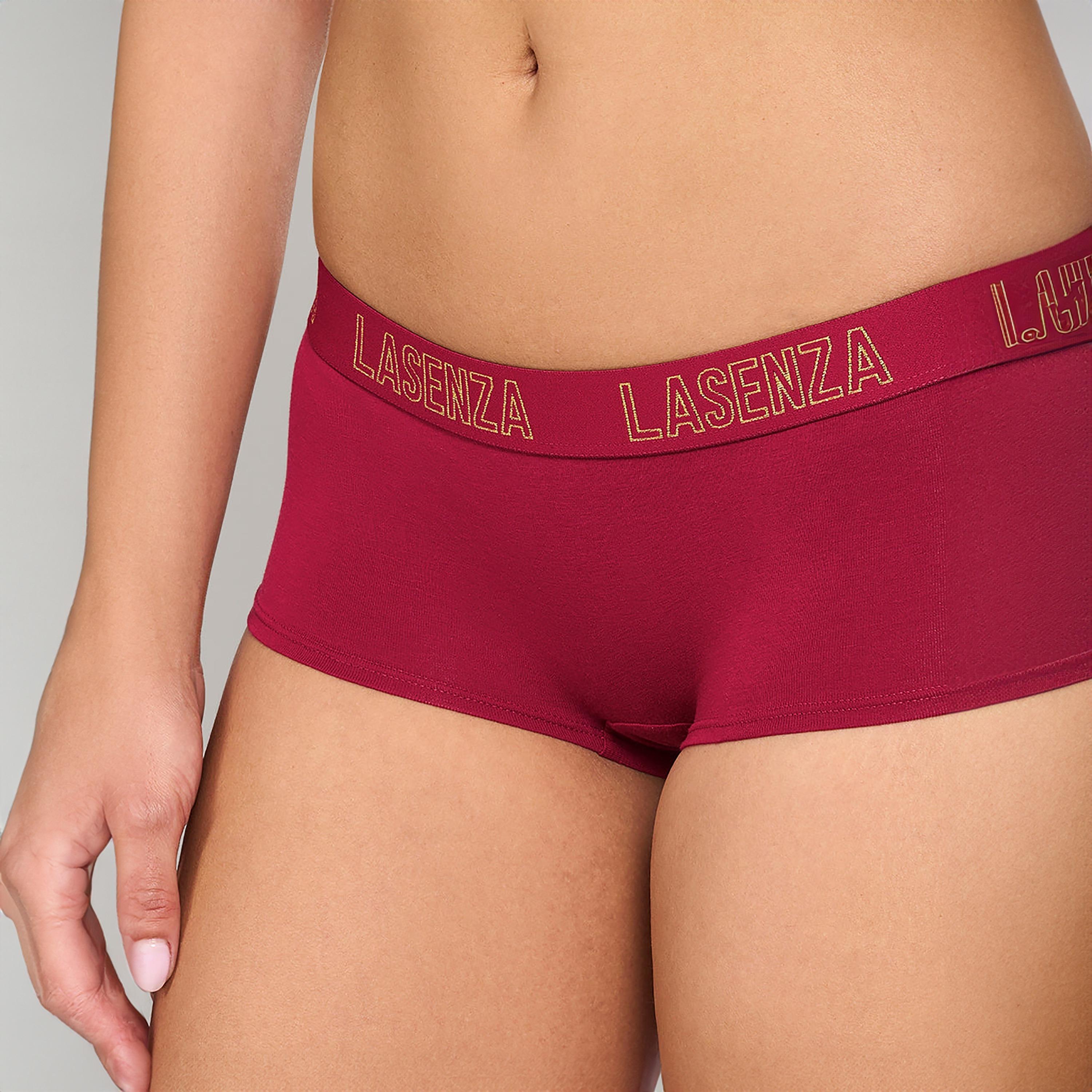 La Senza Logo Band Full Coverage Women's Boyshort Panty-women-clothing-lingerie-panties-image-12