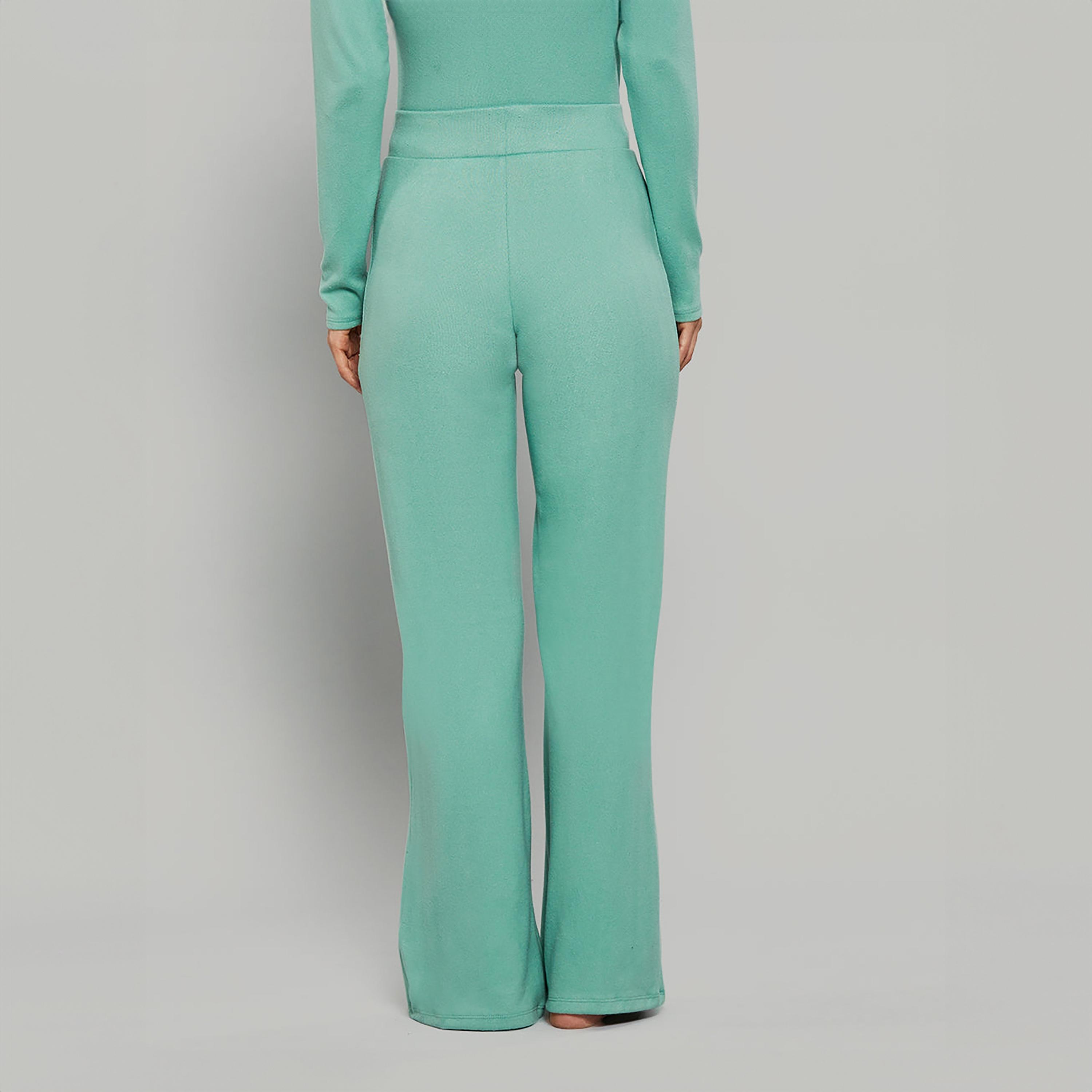 بنطلون نسائي سادة بخصر عالي ورباط من لا سينزا-women-clothing-nightwear-pyjamas-bottoms-image-8