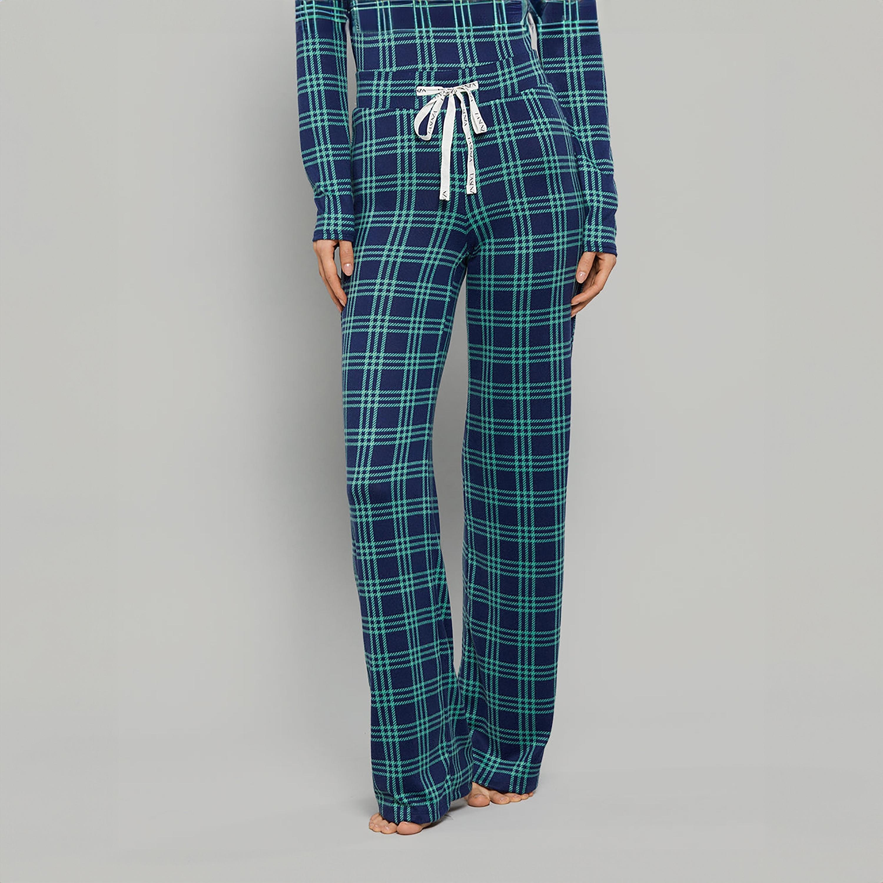La Senza Checked High-Rise Drawstring Women's Pants-women-clothing-nightwear-pyjamas-bottoms-image-1