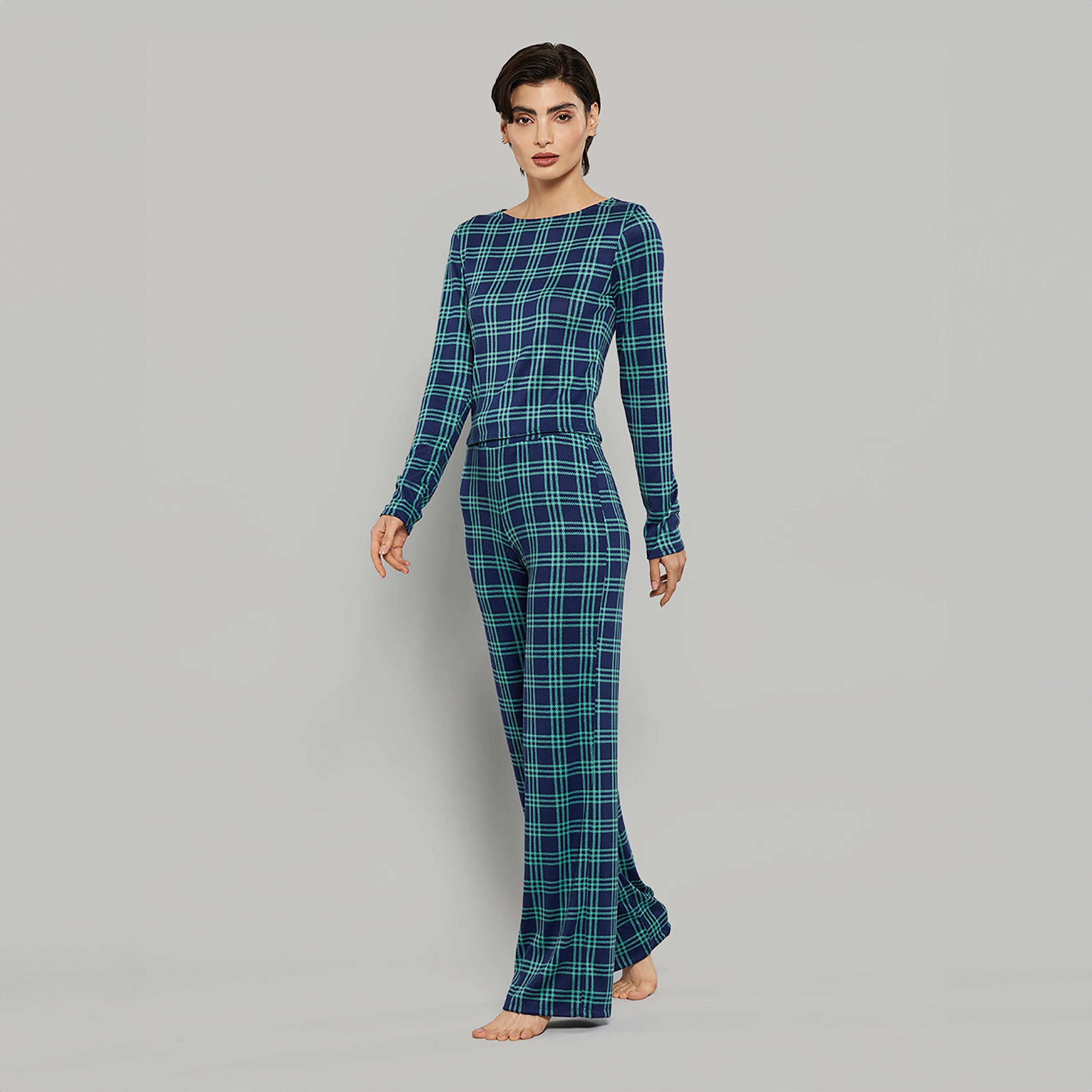 La Senza Checked High-Rise Drawstring Women's Pants-women-clothing-nightwear-pyjamas-bottoms-image-2