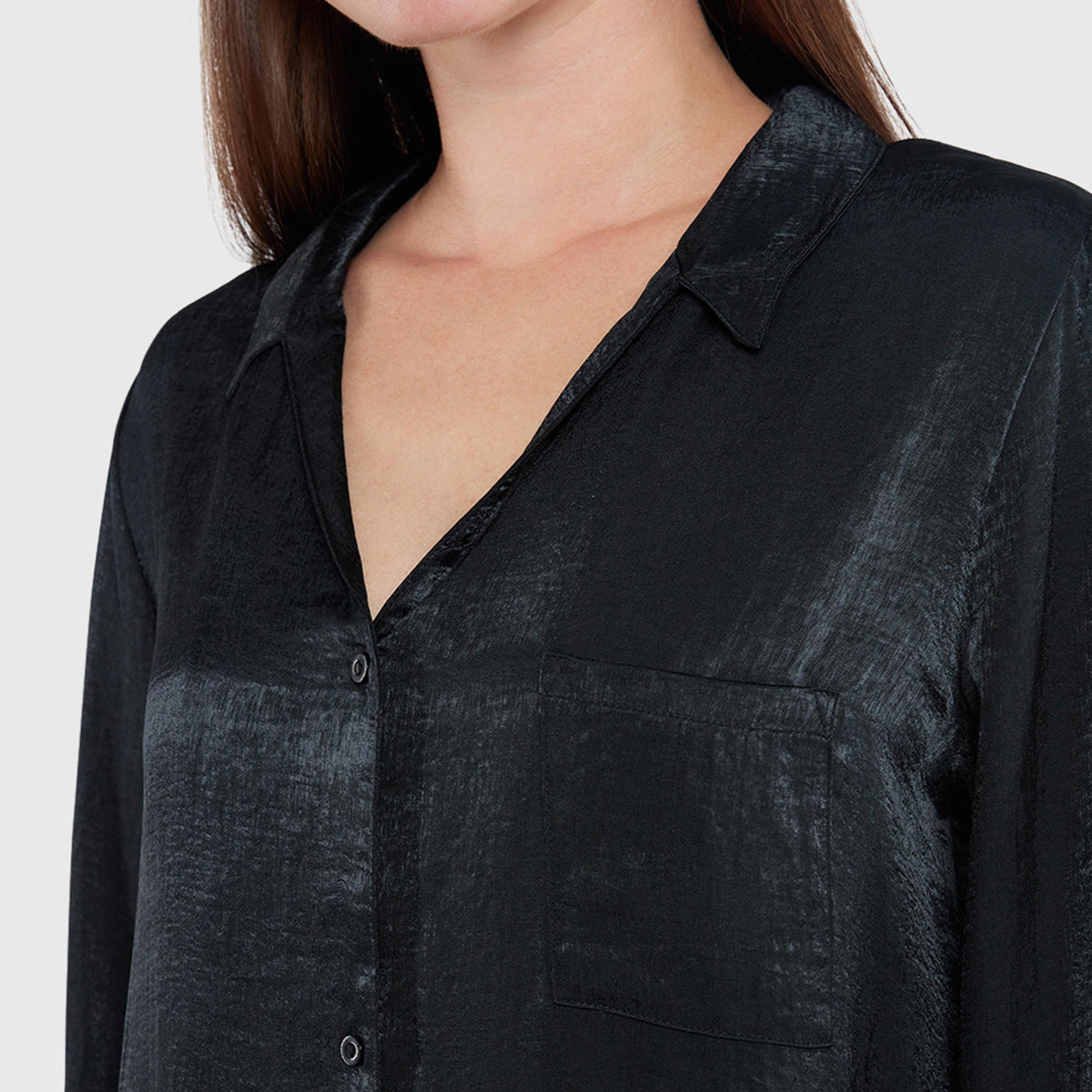 قميص نوم نسائي بأكمام طويلة وياقة من لا سنزا-women-clothing-nightwear-pyjamas-tops-image-2