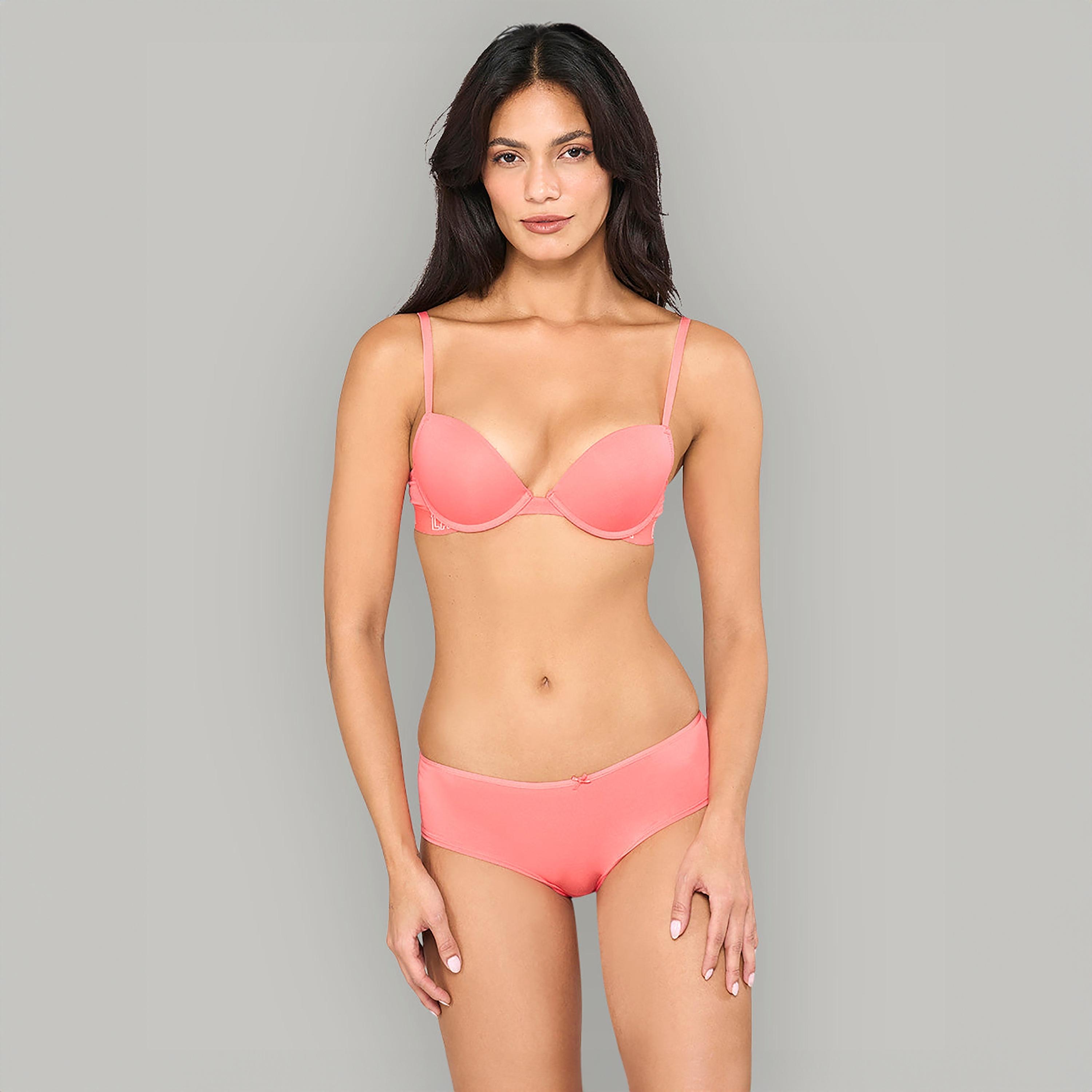 سروال داخلي نسائي هيبيستر بتغطية كاملة فائق النعومة مع تفاصيل فيونكة من لا سينزا-women-clothing-lingerie-panties-image-14