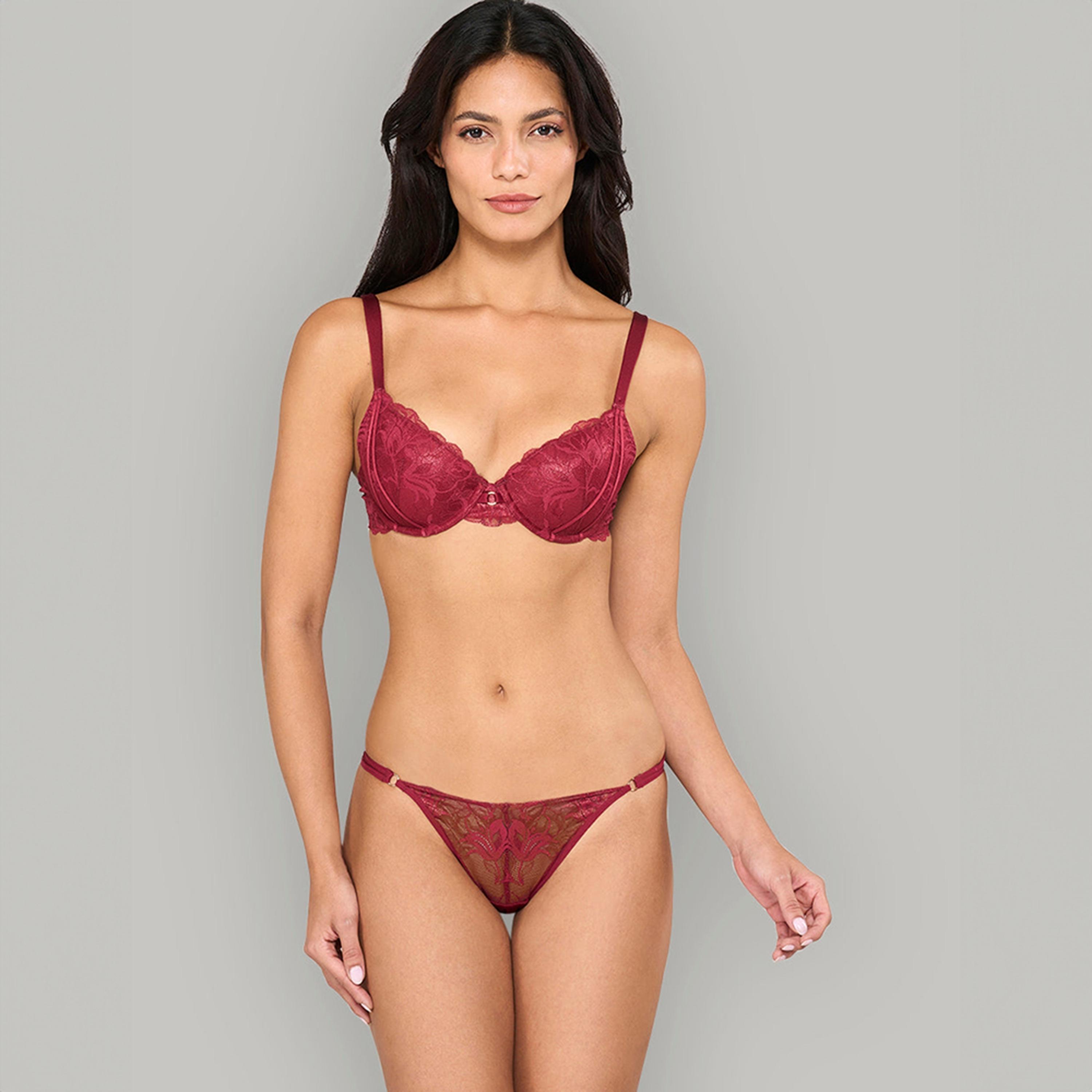 La Senza So Sexy Lace Wired Medium Support Lightly Lined Women's Demi Bra-women-clothing-lingerie-bras-image-6