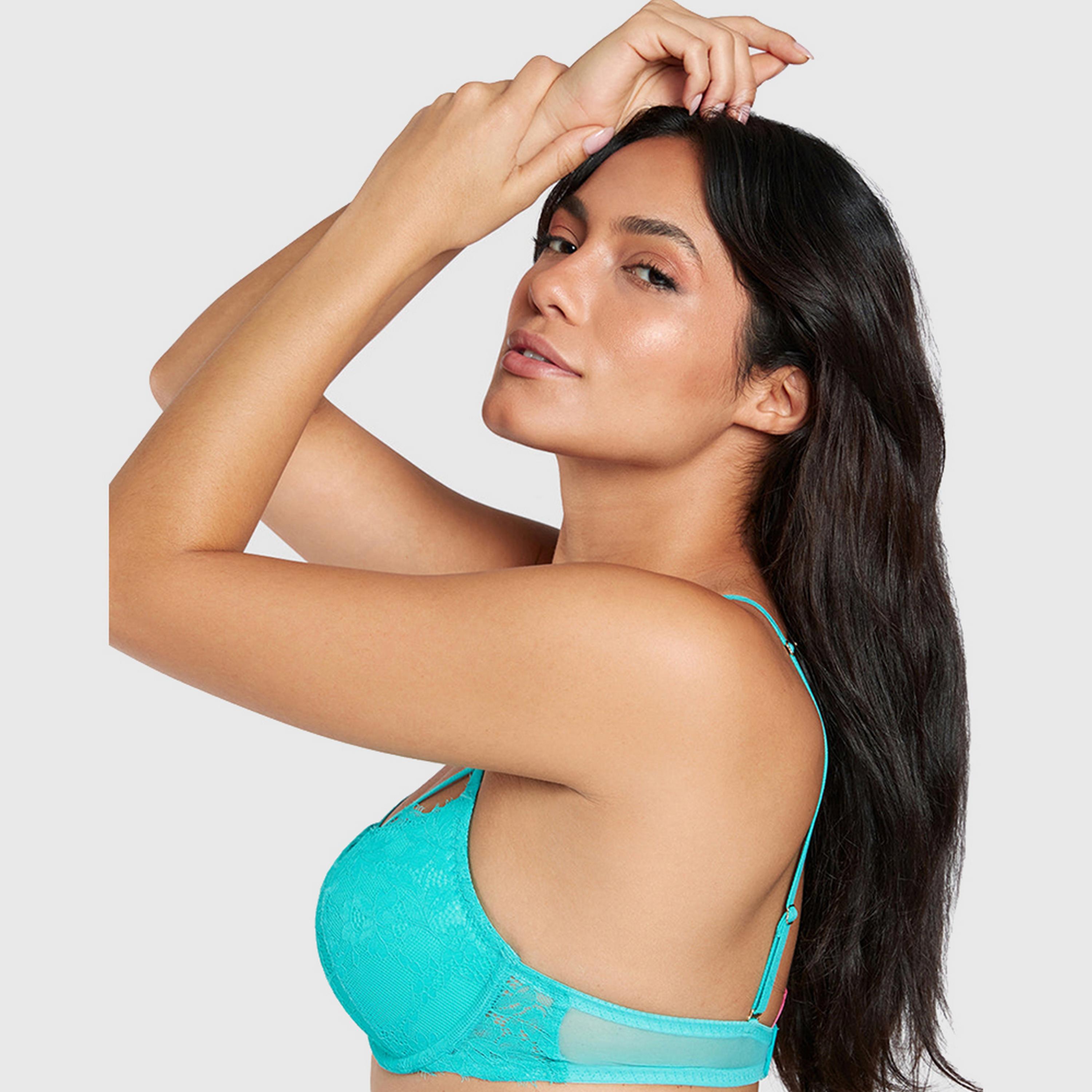 حمالة صدر نسائية دبل بوش أب بأسلاك وداعمة عالية ومبطنة "هيلو شوغر" من لا سنزا-women-clothing-lingerie-bras-image-2