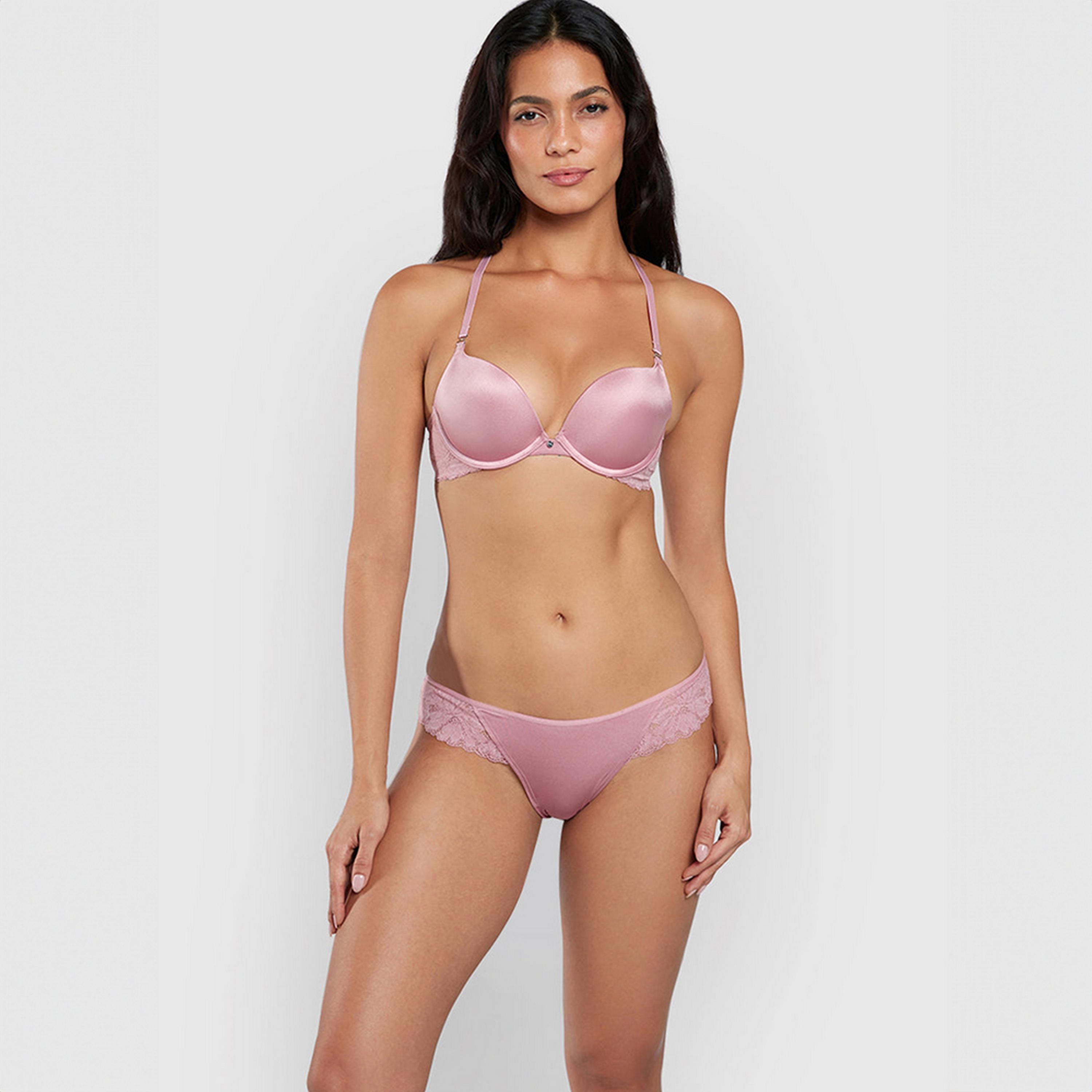 La Senza Lace Low Coverage Women's Thongs-women-clothing-lingerie-panties-image-4