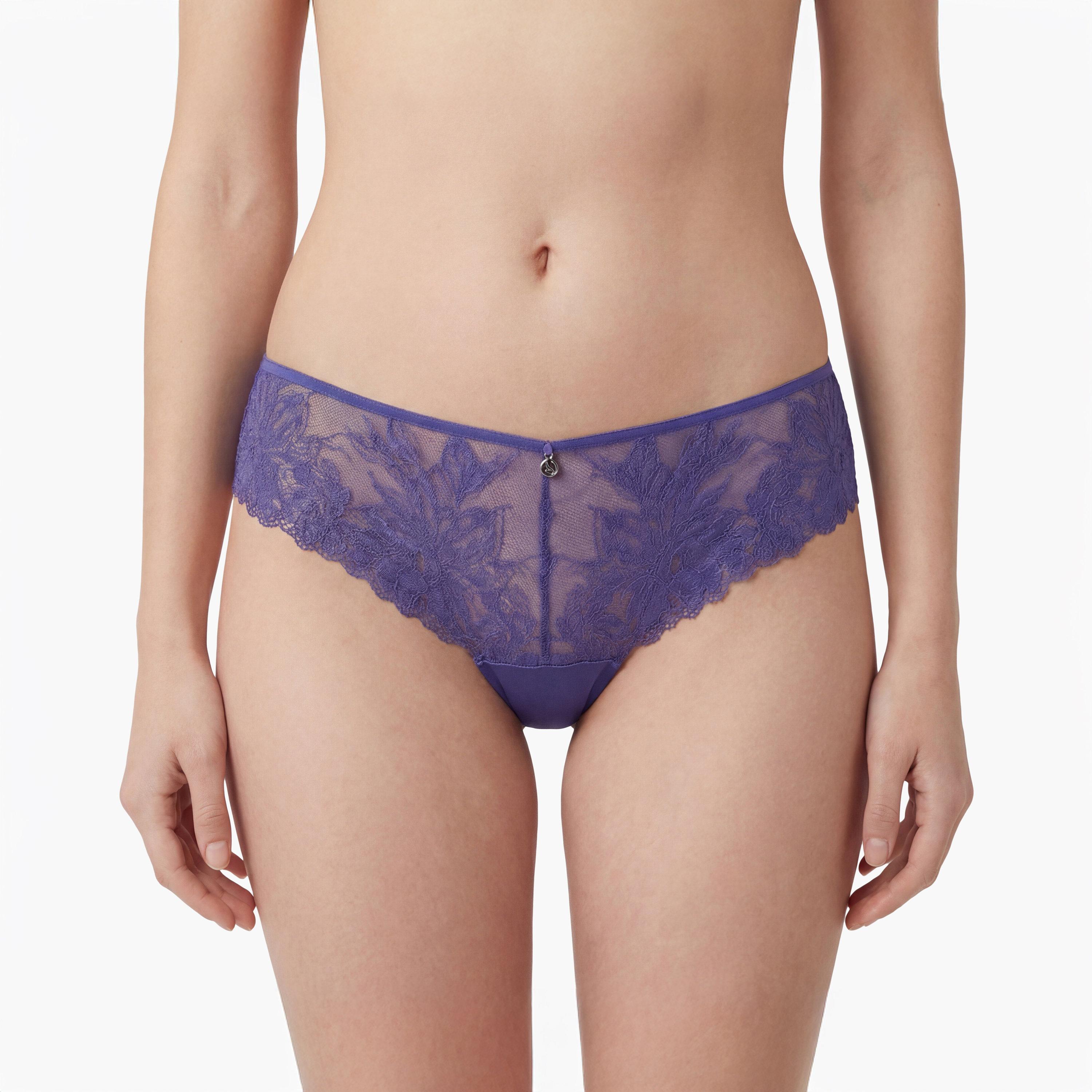 سروال داخلي نسائي "هيبستر" تغطية متوسطة "ديفا" - أرجواني من لا سنزا-women-clothing-lingerie-panties-image-1