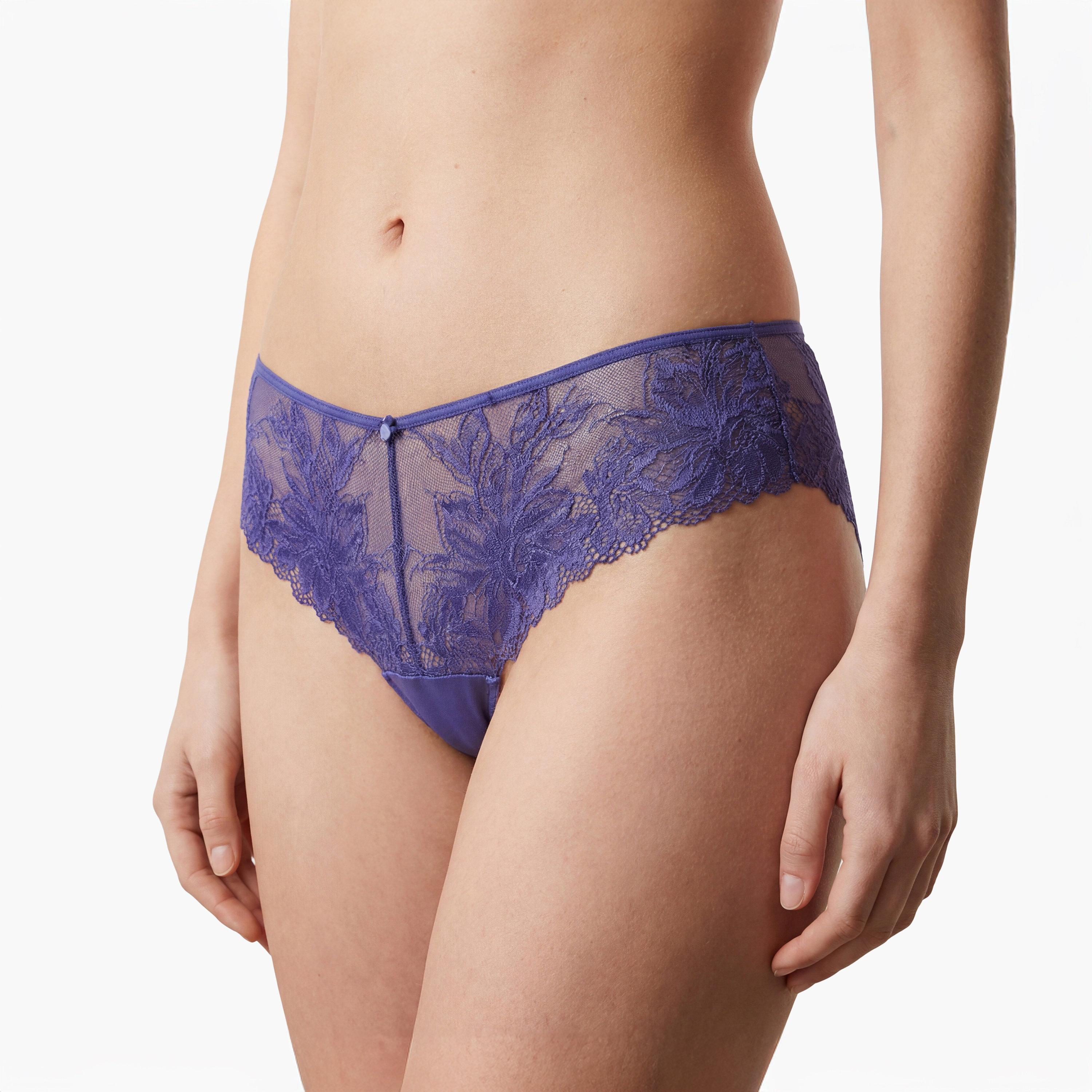 سروال داخلي نسائي "هيبستر" تغطية متوسطة "ديفا" - أرجواني من لا سنزا-women-clothing-lingerie-panties-image-2