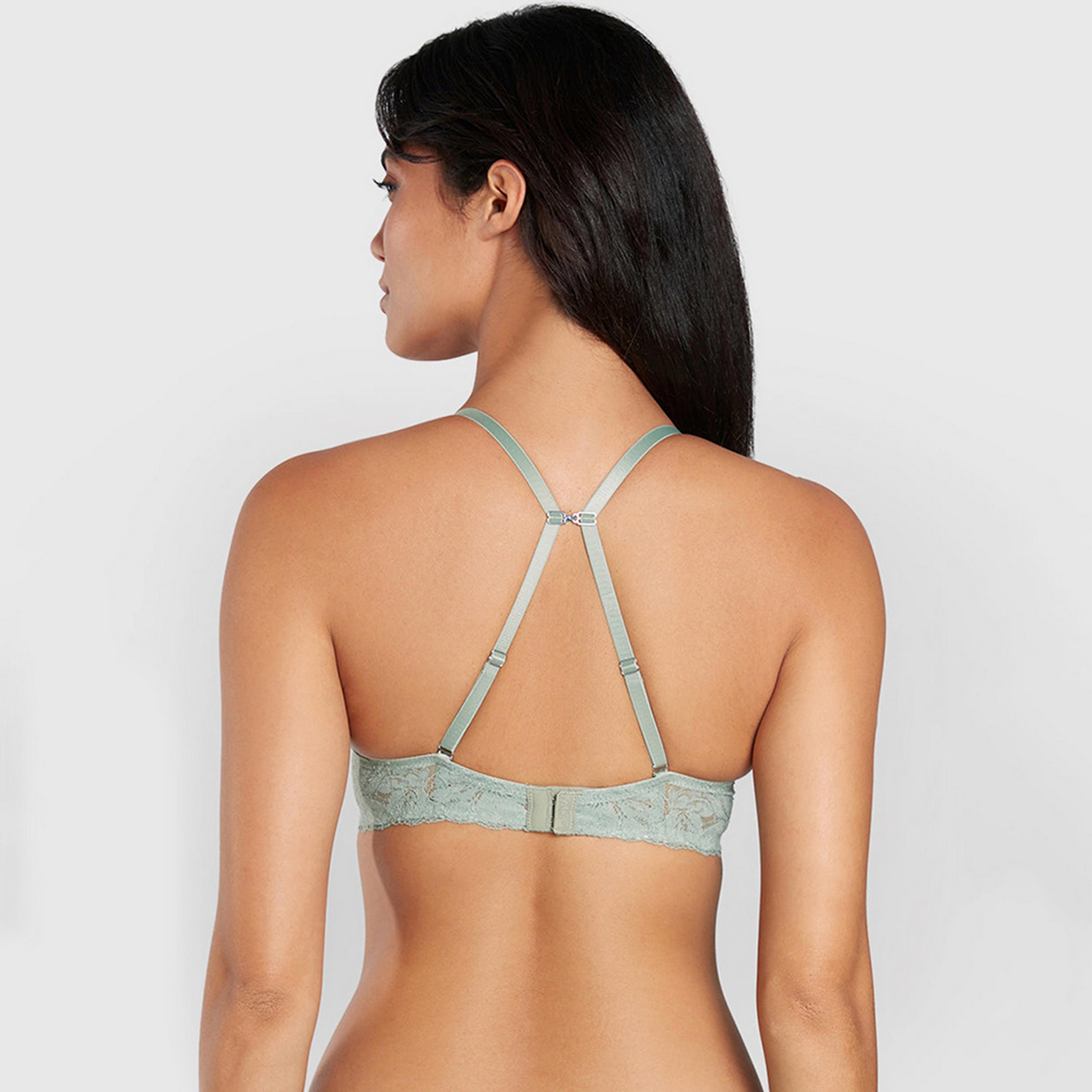 La Senza Beyond Sexy Green Wired High Support Padded Women's Plunge Bra-women-clothing-lingerie-bras-image-4