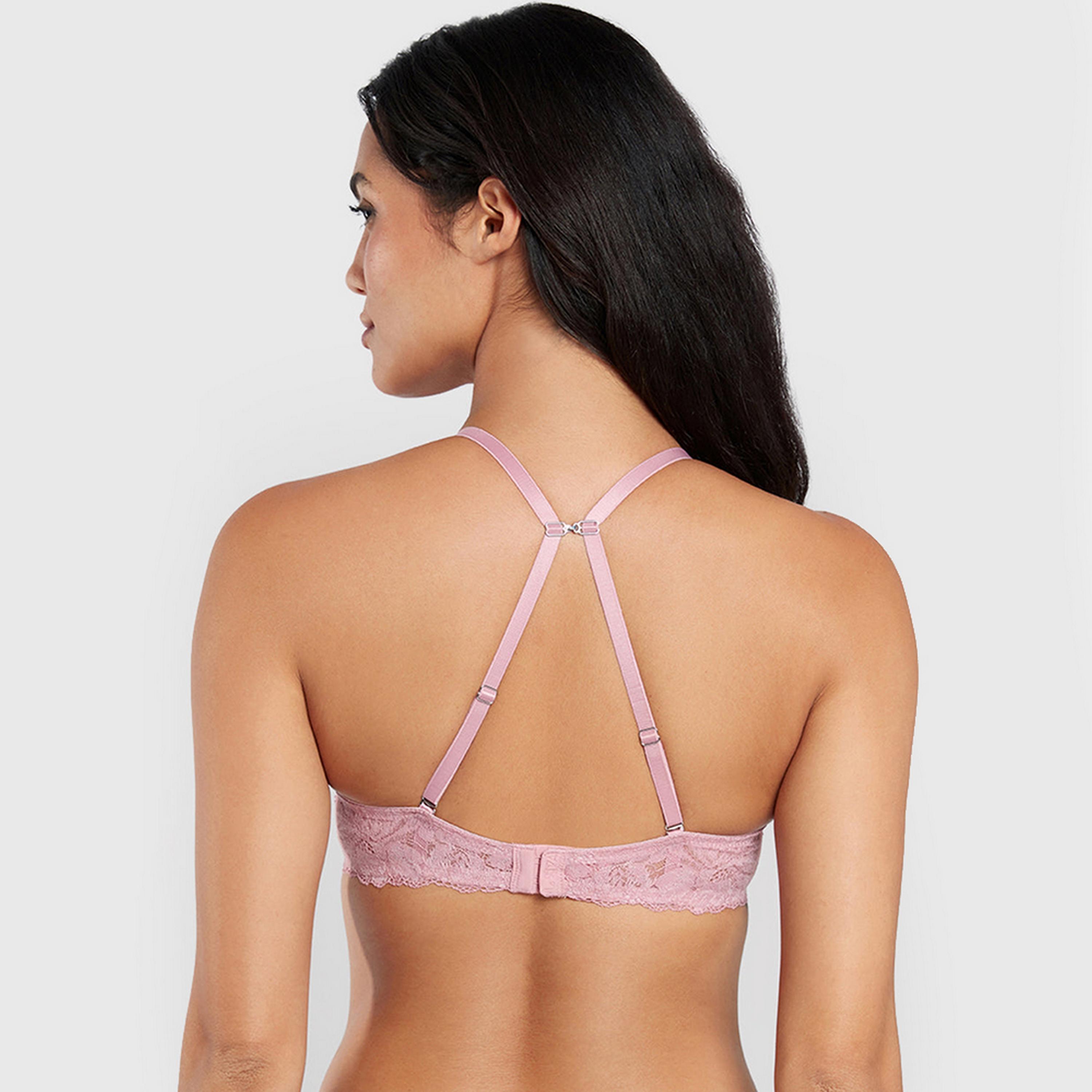 حمالة صدر نسائية بوش أب بأسلاك وداعمة عالية ومبطنة، وردي "بيوند سيكسي" من لا سنزا-women-clothing-lingerie-bras-image-4