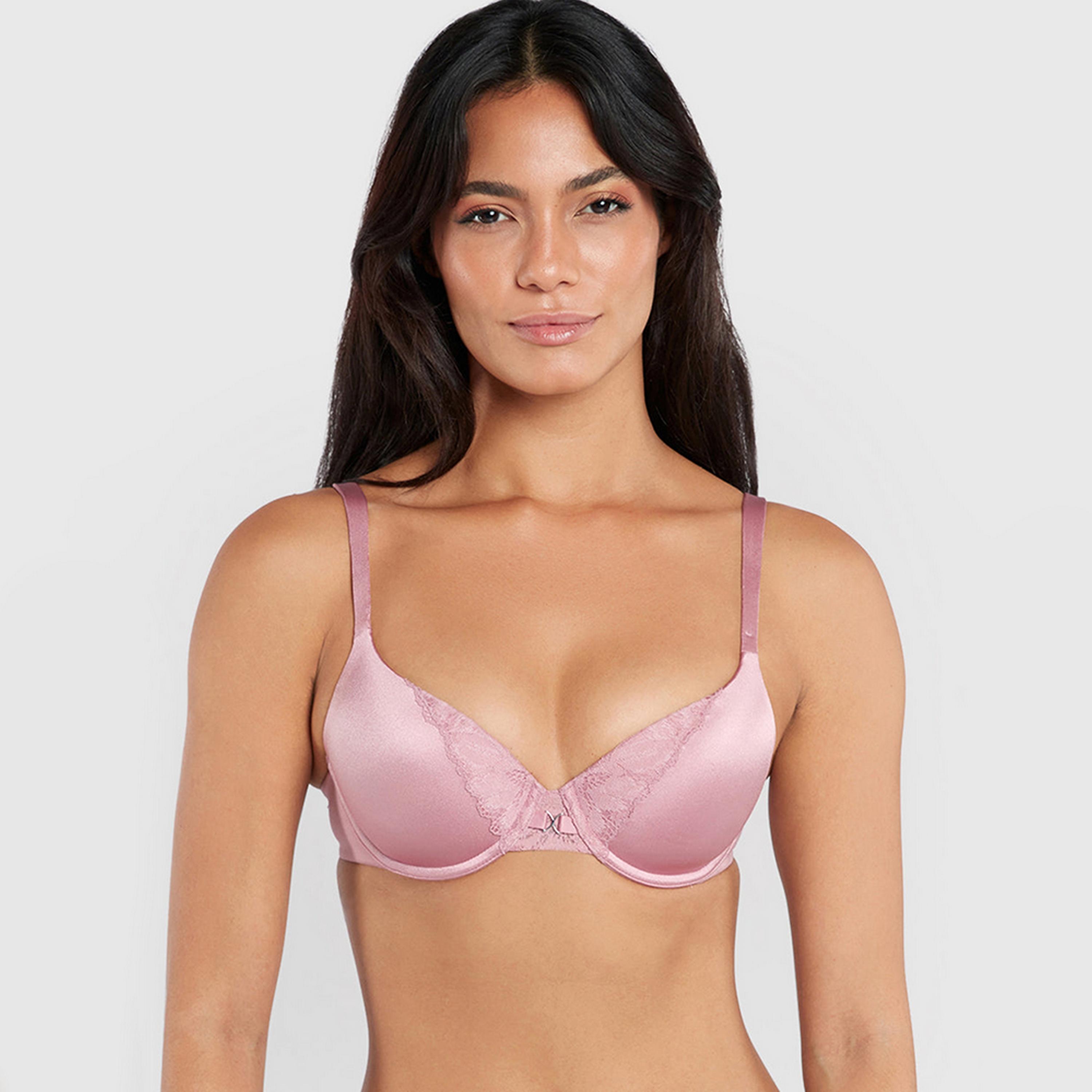 حمالة صدر نسائية بالكونيت بأسلاك وداعمة متوسطة ومبطنة بشكل خفيف وواضحة من لا سنزا-women-clothing-lingerie-bras-image-1