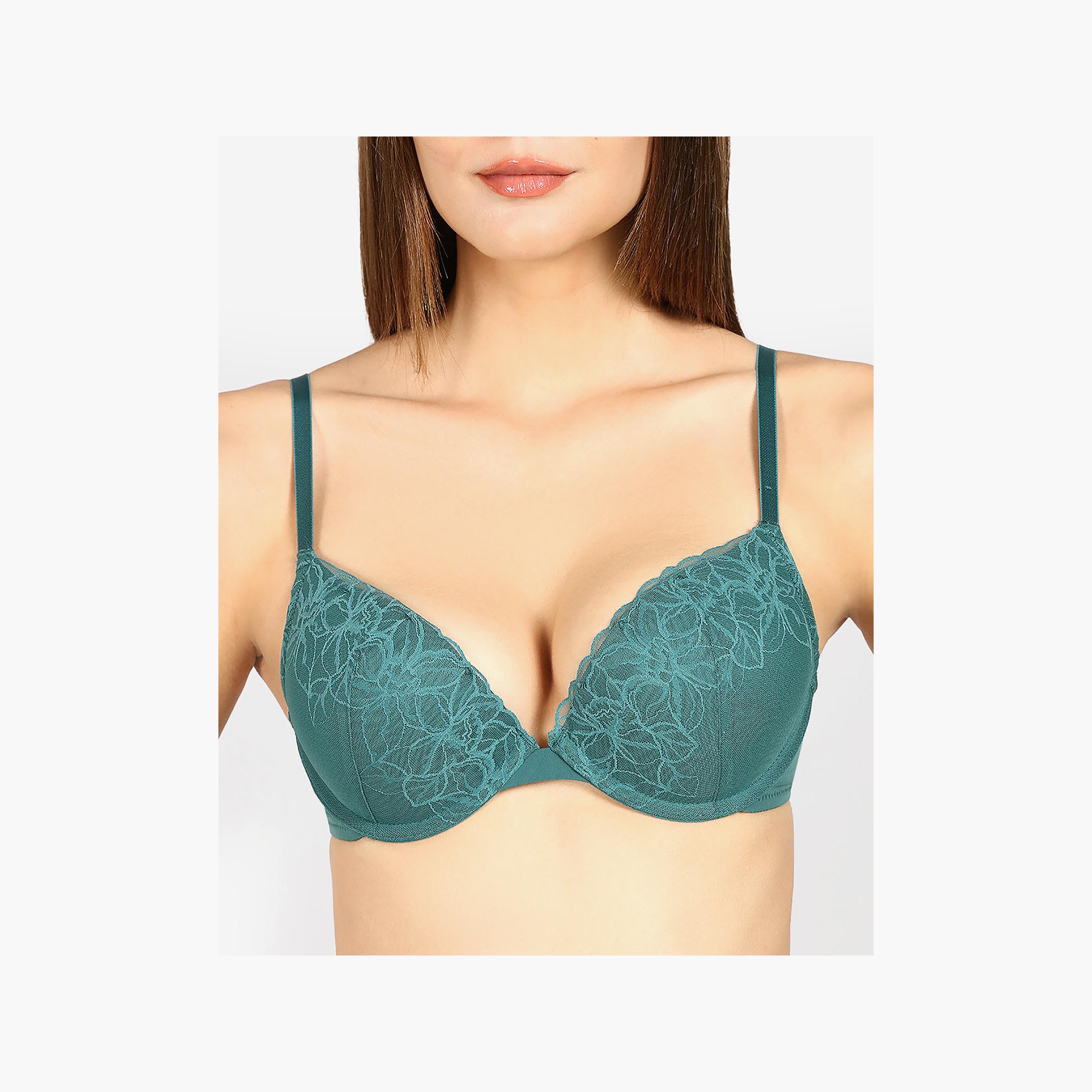 حمالة صدر نسائية بلانج مبطنة من الدانتيل برباط ودعم متوسط من لا سينزا-women-clothing-lingerie-bras-image-6