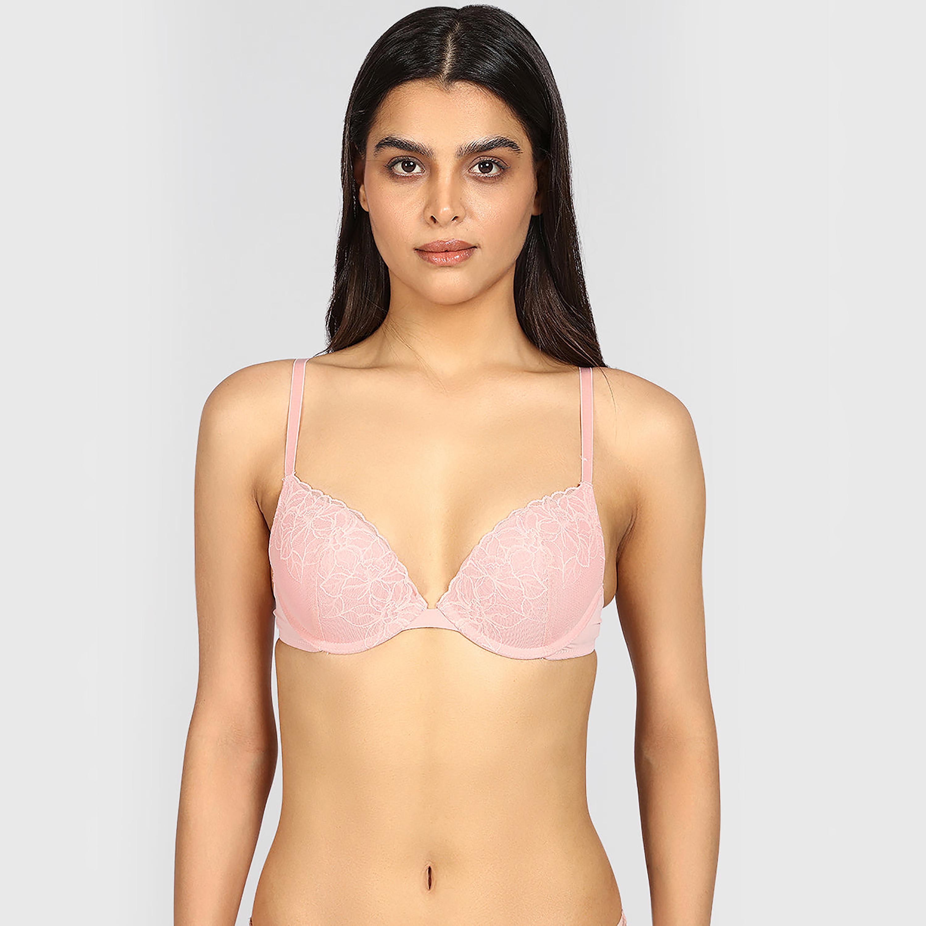 حمالة صدر نسائية بلانج مبطنة من الدانتيل برباط ودعم متوسط من لا سينزا-women-clothing-lingerie-bras-image-1