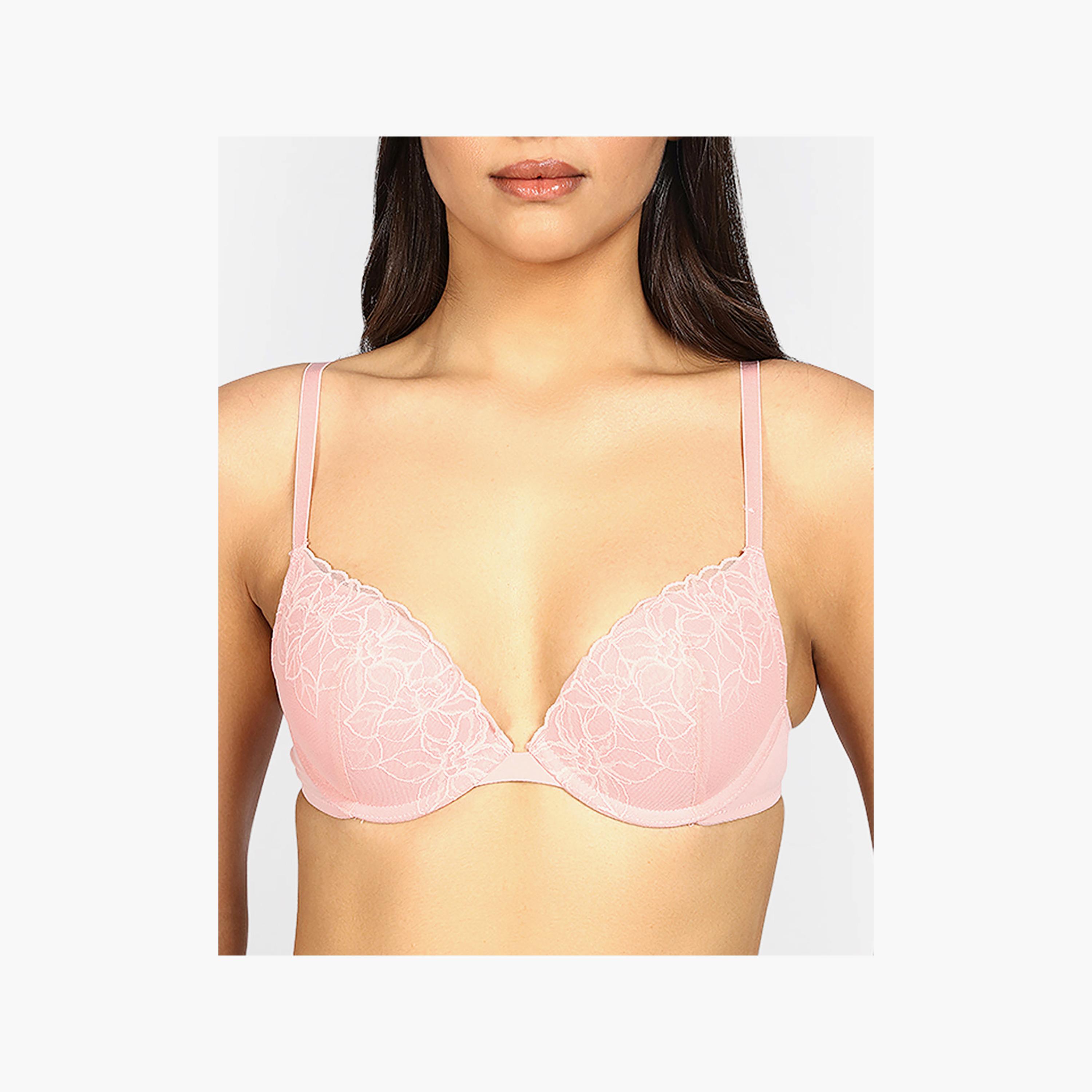 حمالة صدر نسائية بلانج مبطنة من الدانتيل برباط ودعم متوسط من لا سينزا-women-clothing-lingerie-bras-image-2