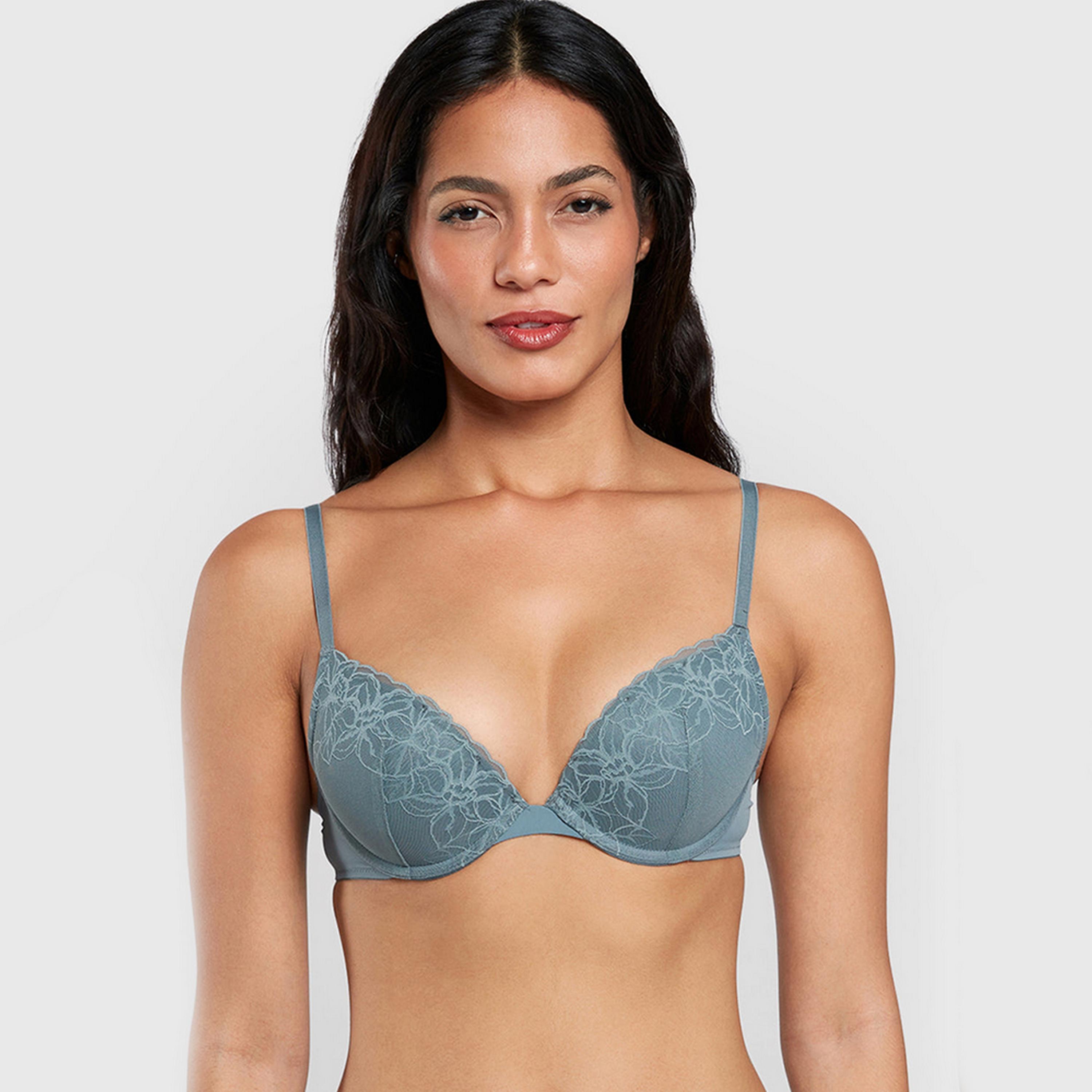 حمالة صدر نسائية بوش أب بأسلاك وداعمة متوسطة ومبطنة "أوبسيشن" من لا سنزا-women-clothing-lingerie-bras-image-5