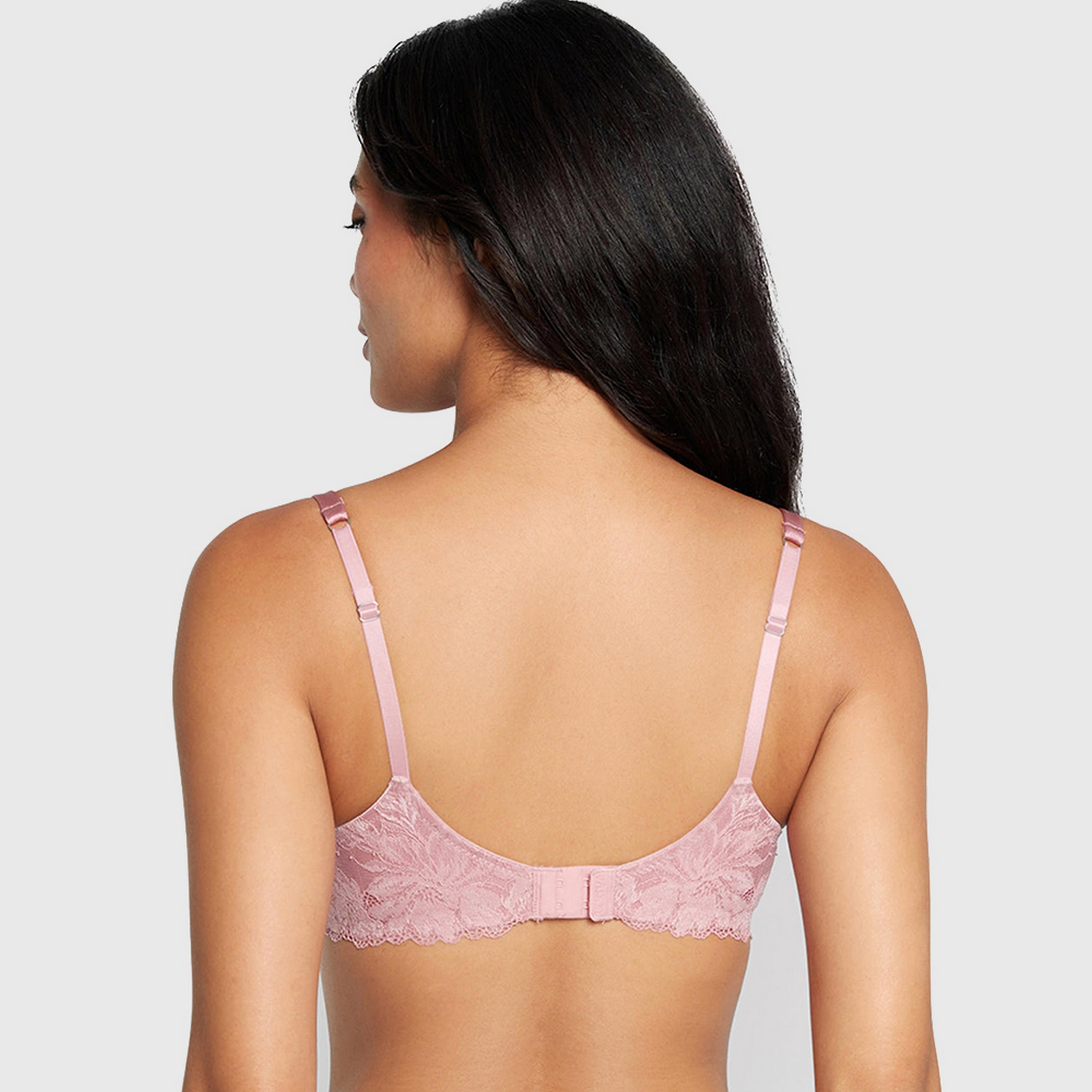 La Senza Obvious Pink Wired Medium Support Lightly Padded Women's Balconette Bra-women-clothing-lingerie-bras-image-4